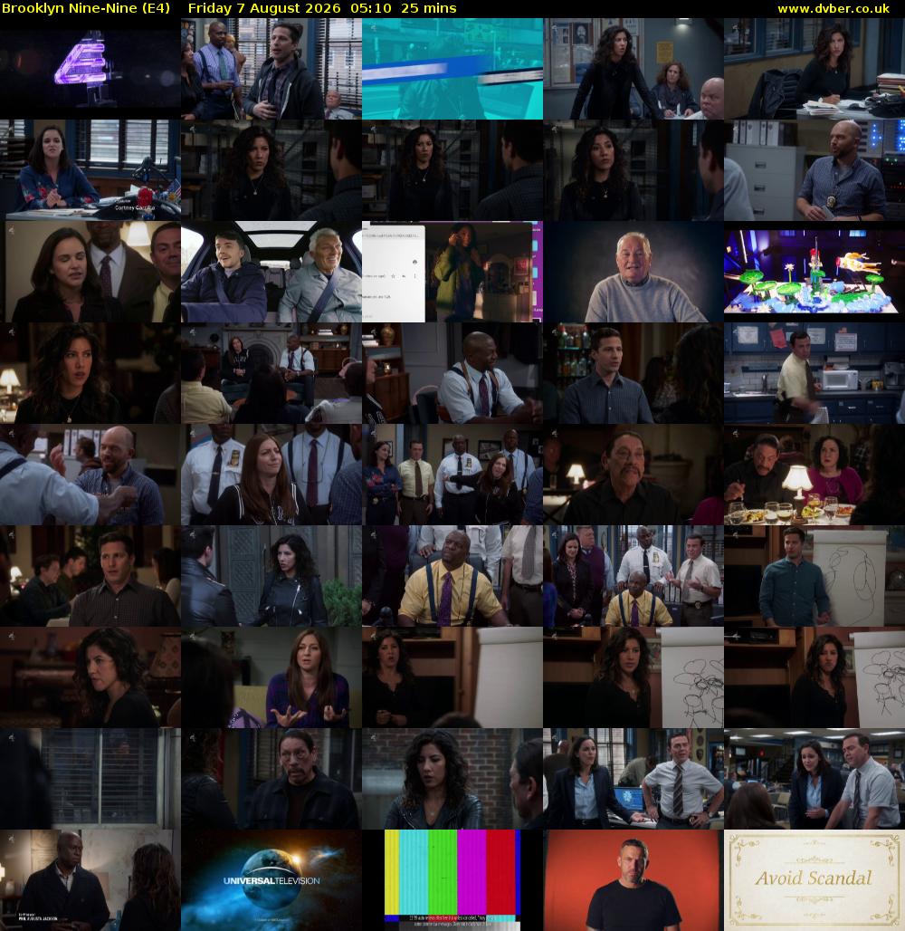 Brooklyn Nine-Nine (E4) Friday 7 August 2026 05:10 - 05:35