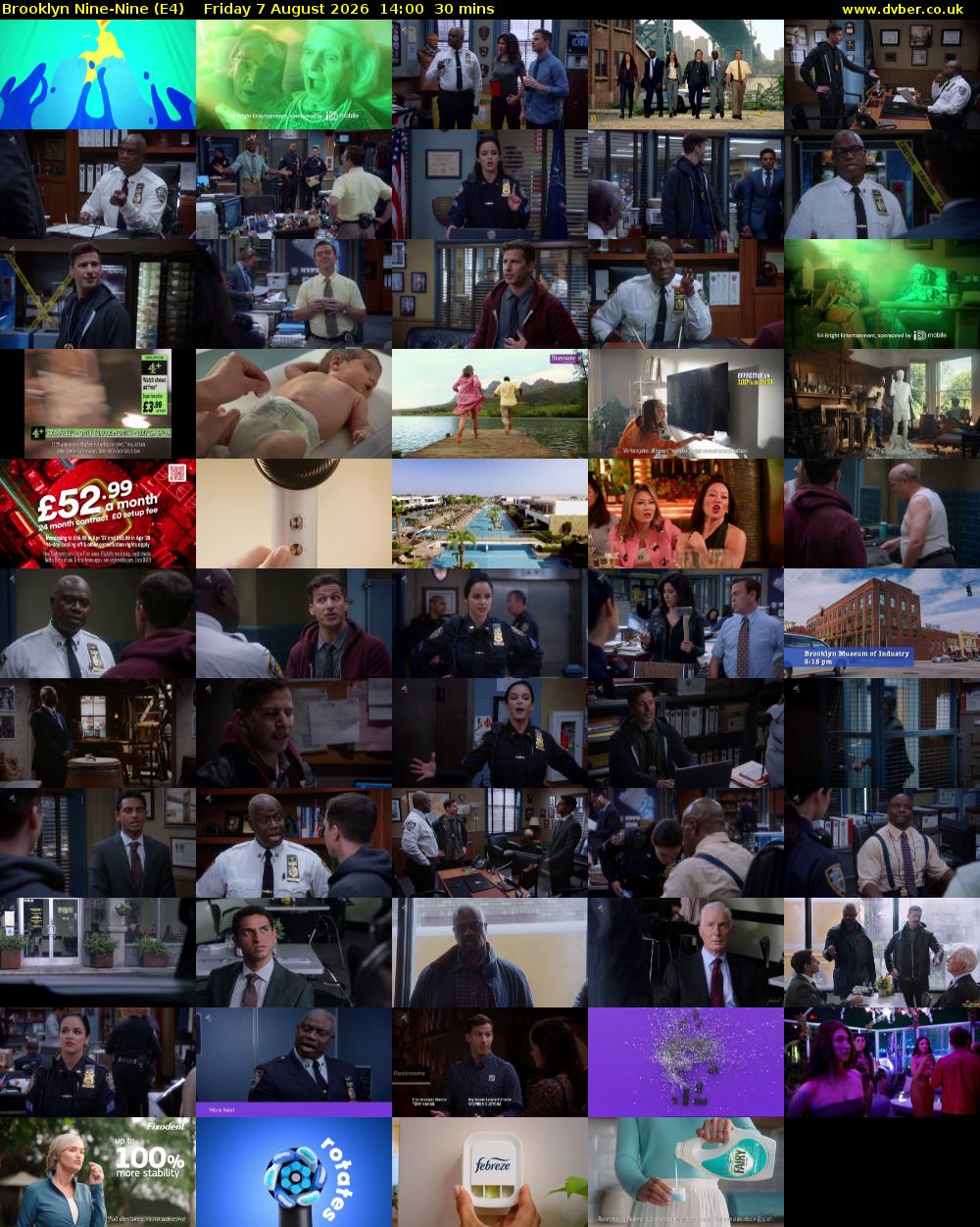 Brooklyn Nine-Nine (E4) Friday 7 August 2026 14:00 - 14:30