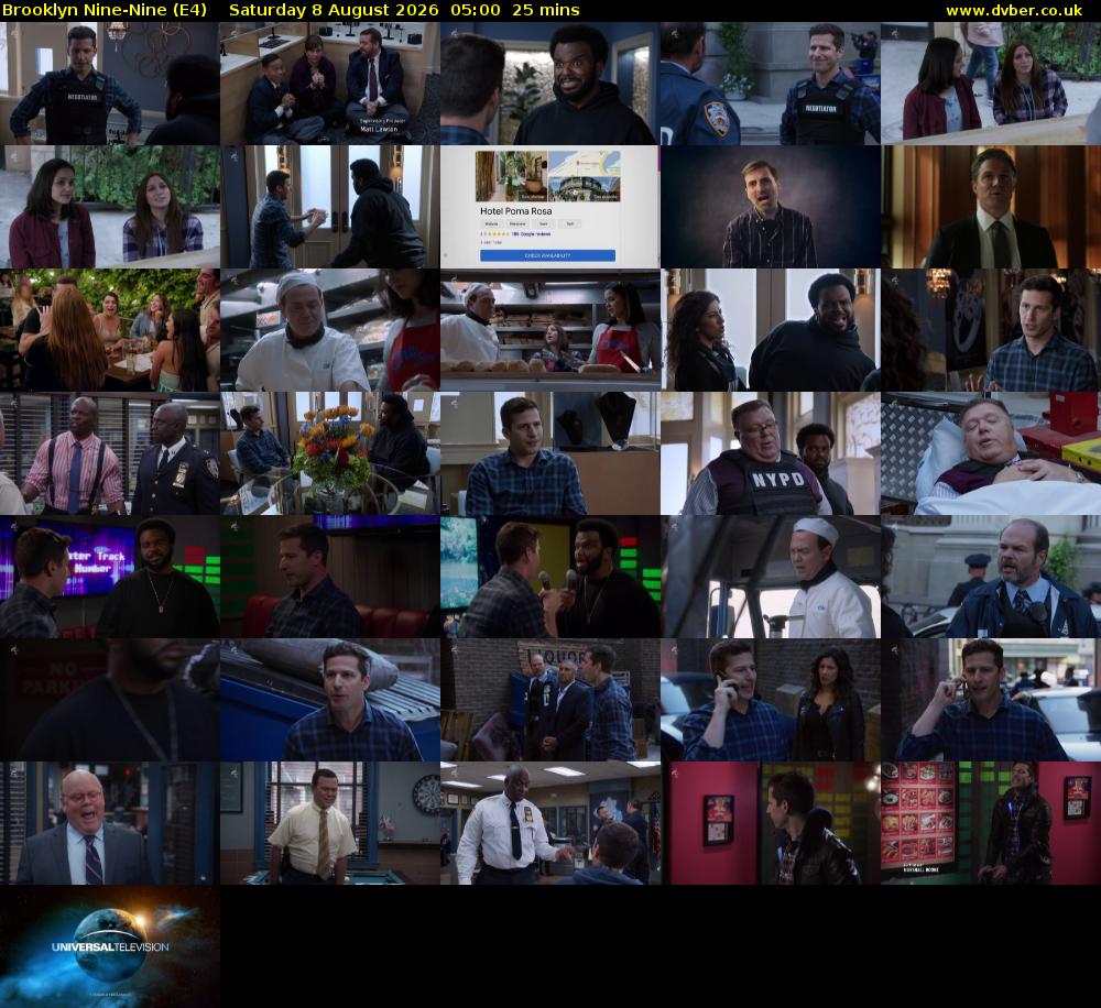 Brooklyn Nine-Nine (E4) Saturday 8 August 2026 05:00 - 05:25