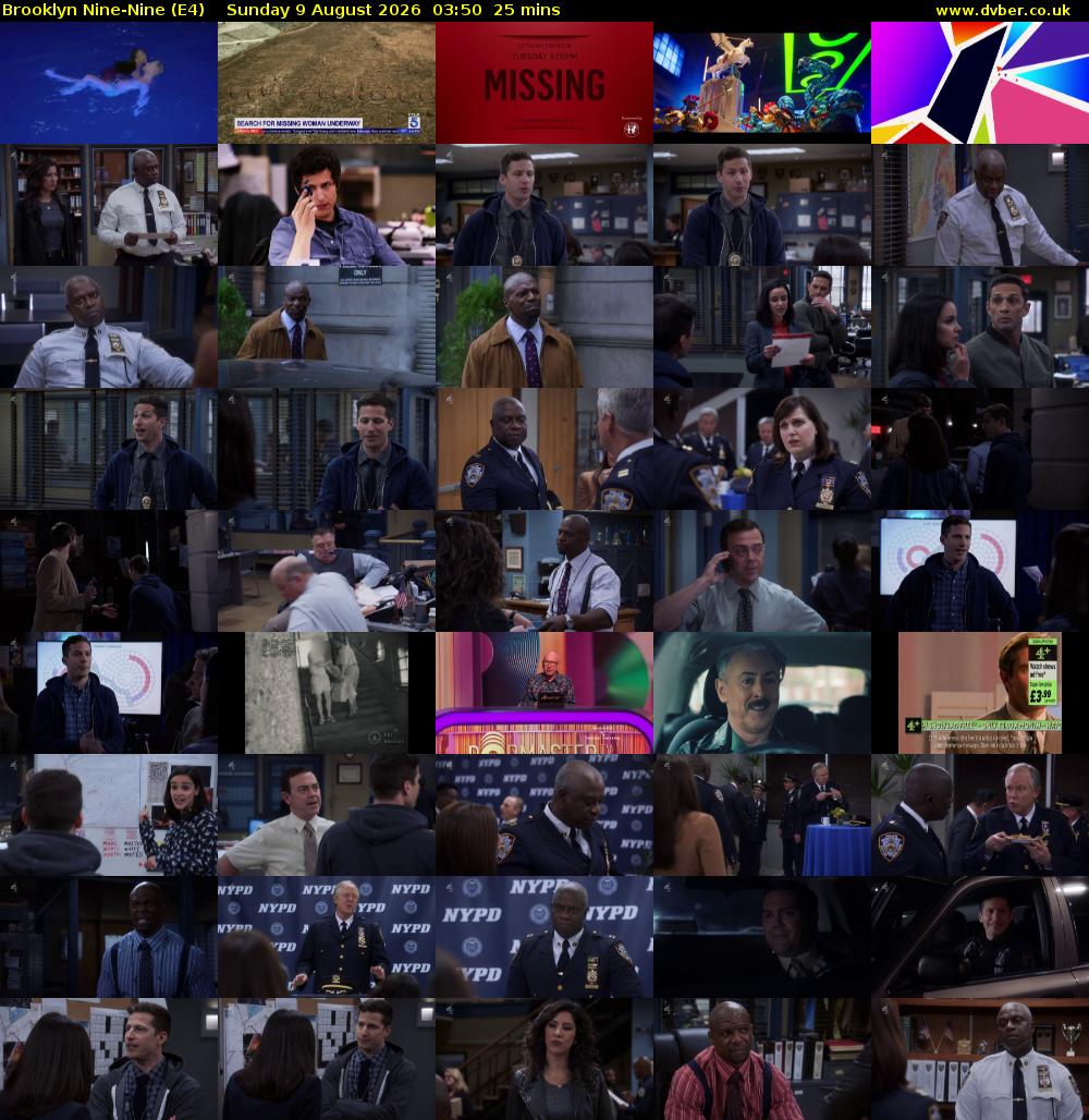 Brooklyn Nine-Nine (E4) Sunday 9 August 2026 03:50 - 04:15