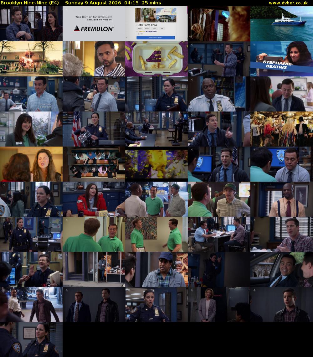 Brooklyn Nine-Nine (E4) Sunday 9 August 2026 04:15 - 04:40