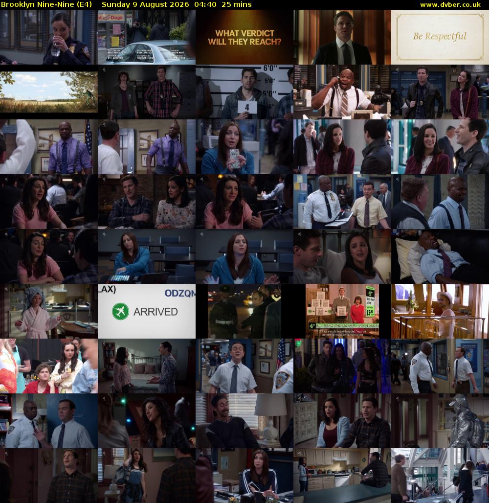 Brooklyn Nine-Nine (E4) Sunday 9 August 2026 04:40 - 05:05