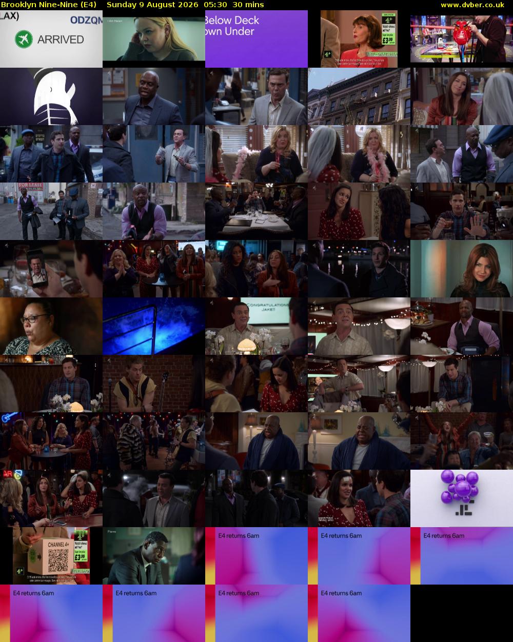 Brooklyn Nine-Nine (E4) Sunday 9 August 2026 05:30 - 06:00