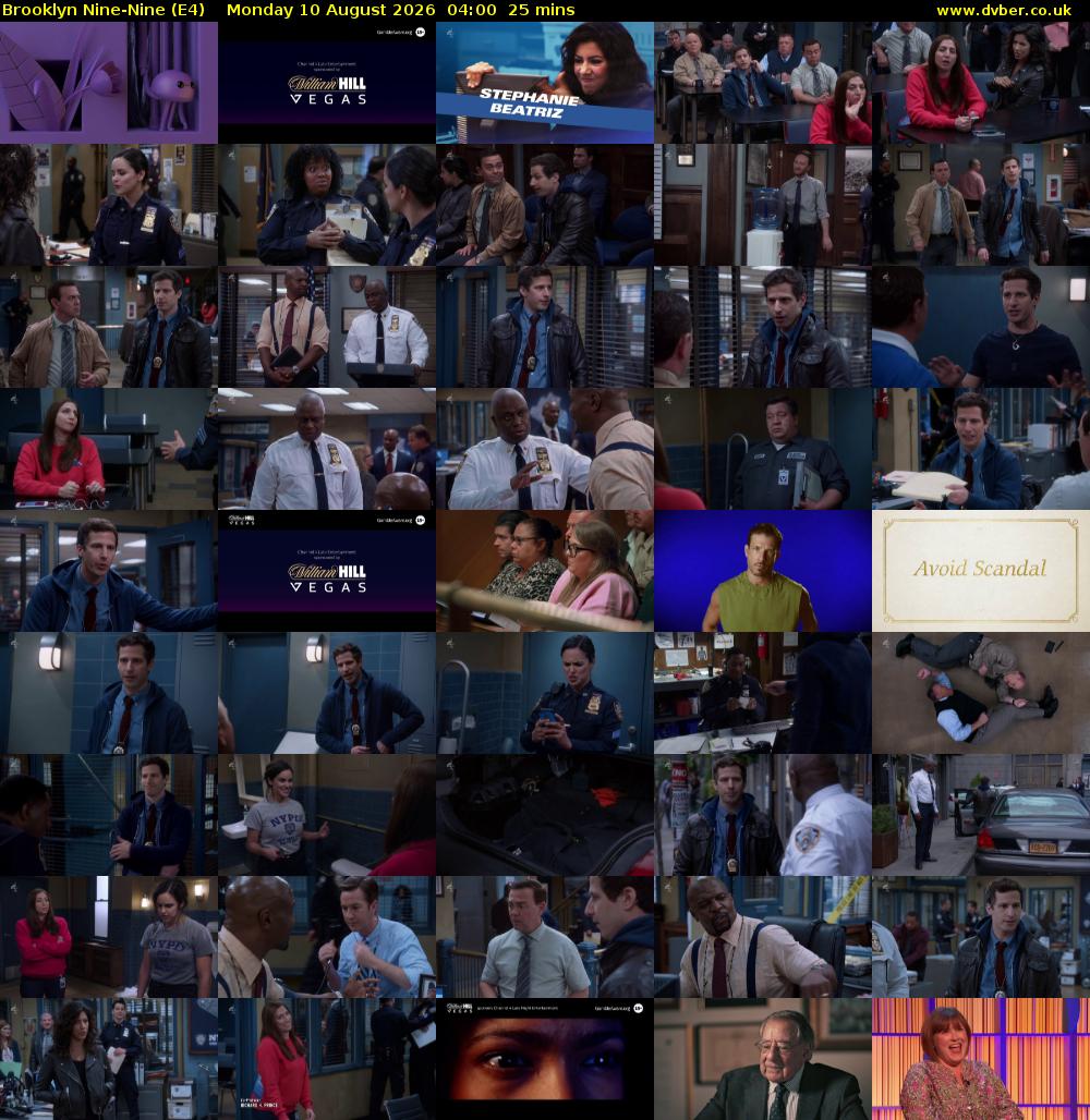 Brooklyn Nine-Nine (E4) Monday 10 August 2026 04:00 - 04:25