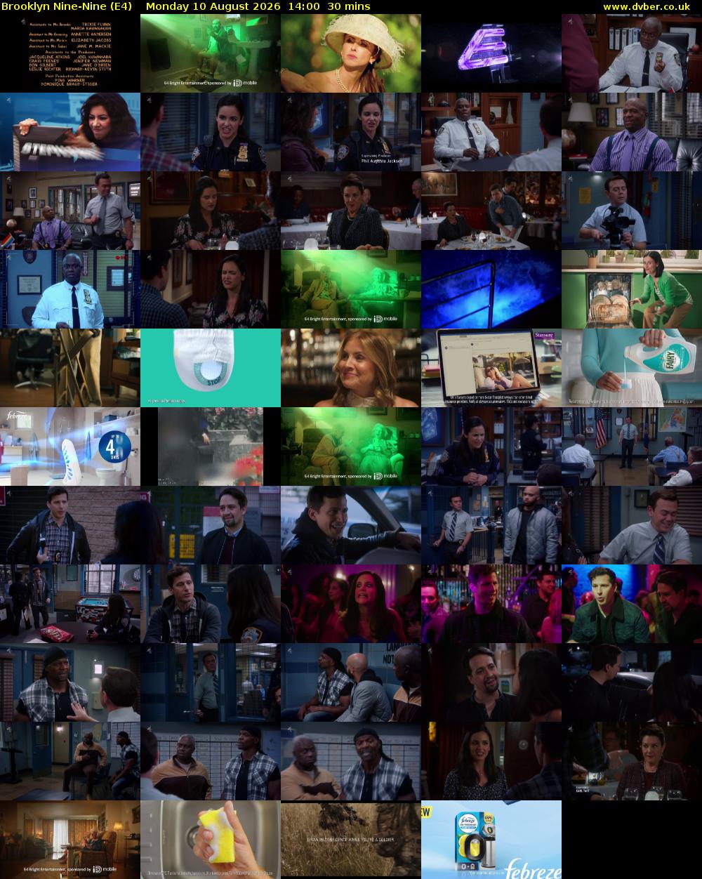 Brooklyn Nine-Nine (E4) Monday 10 August 2026 14:00 - 14:30