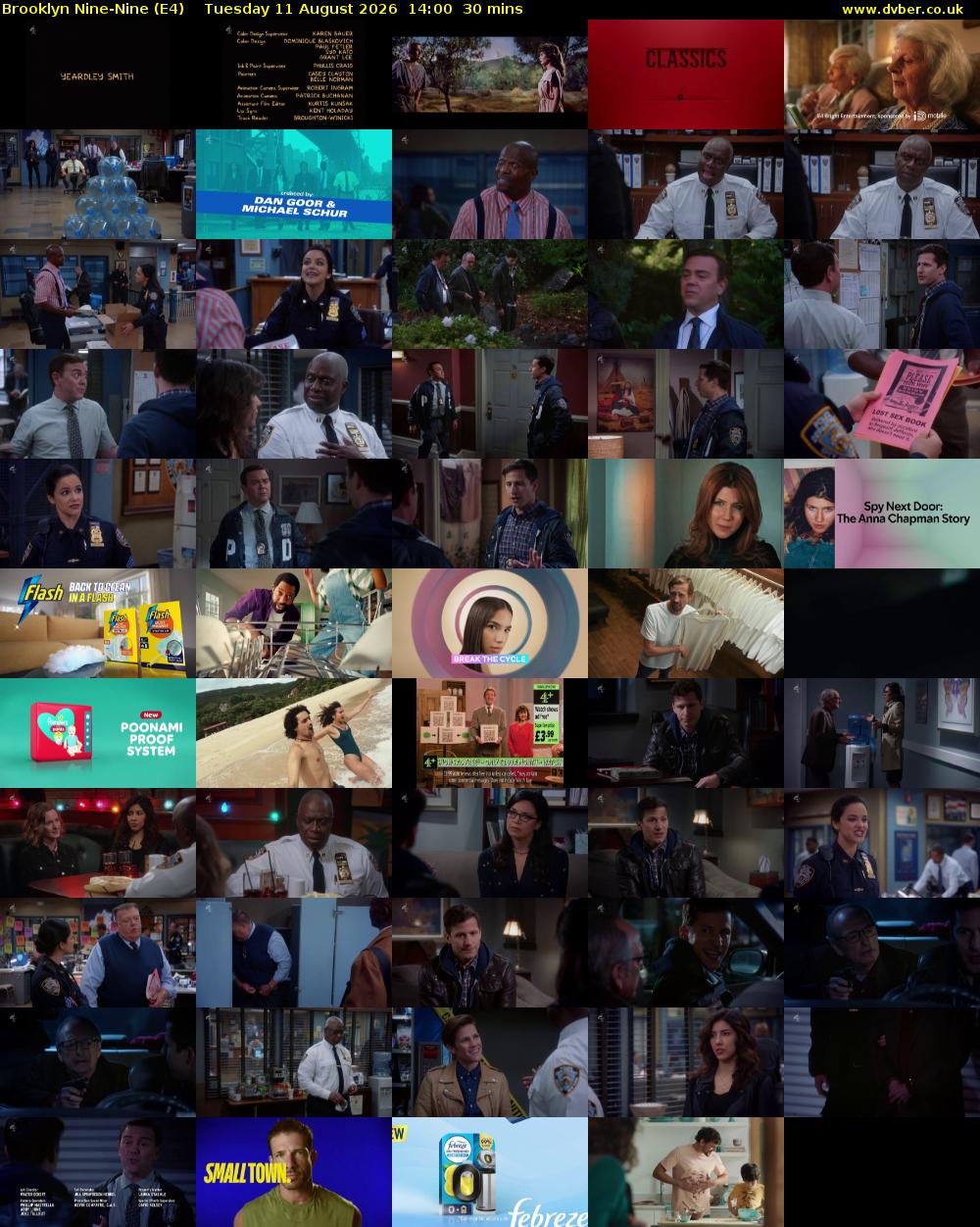 Brooklyn Nine-Nine (E4) Tuesday 11 August 2026 14:00 - 14:30