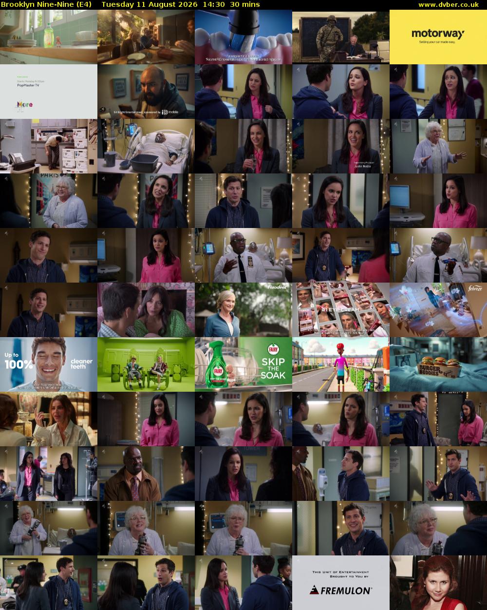 Brooklyn Nine-Nine (E4) Tuesday 11 August 2026 14:30 - 15:00