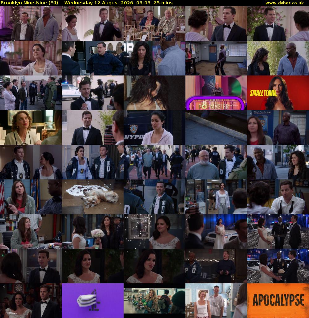 Brooklyn Nine-Nine (E4) Wednesday 12 August 2026 05:05 - 05:30
