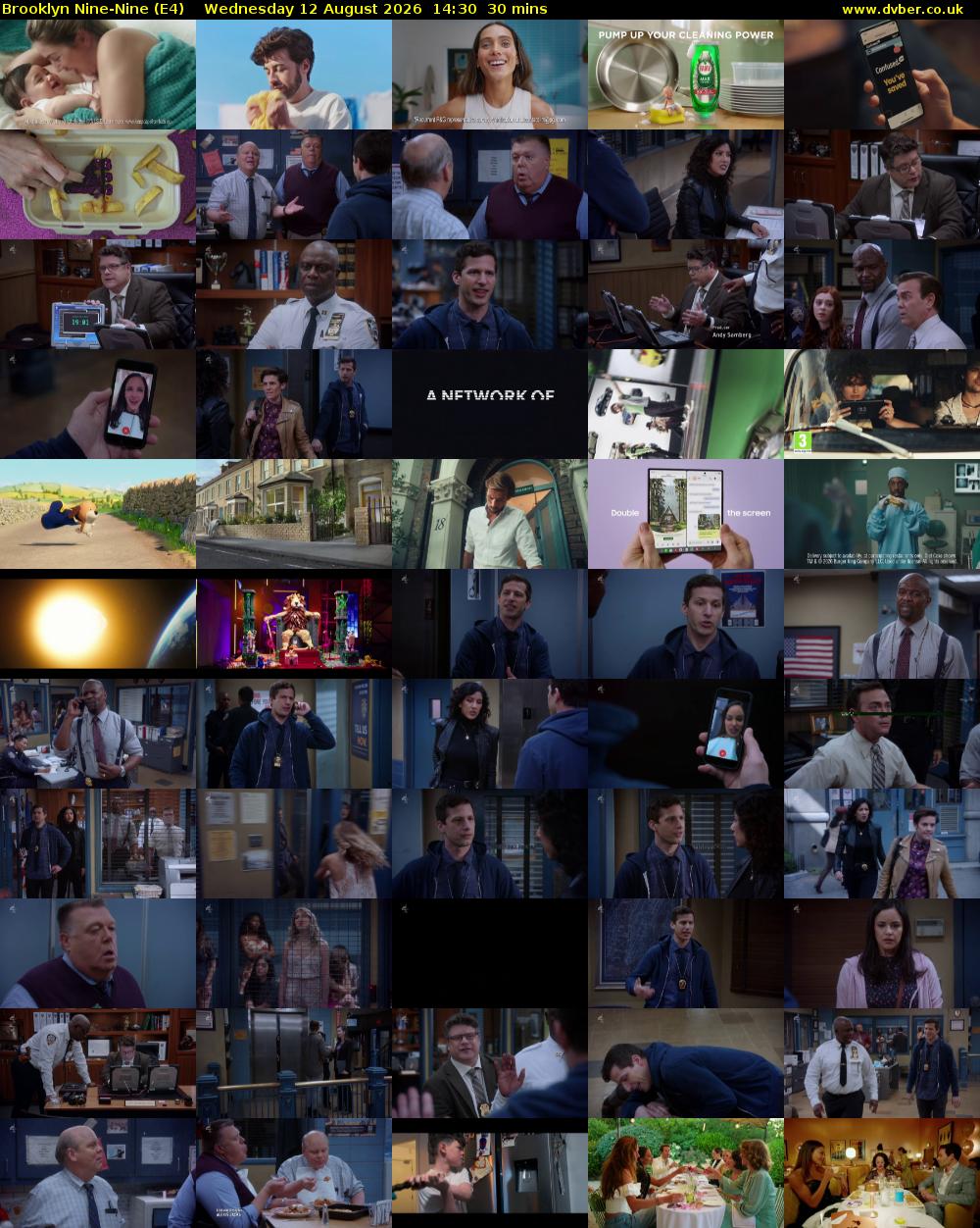 Brooklyn Nine-Nine (E4) Wednesday 12 August 2026 14:30 - 15:00