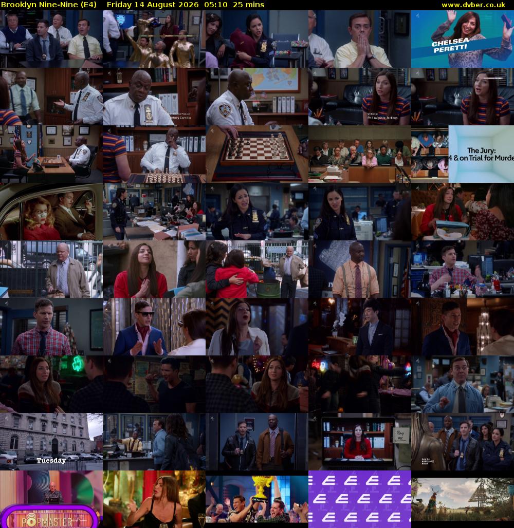 Brooklyn Nine-Nine (E4) Friday 14 August 2026 05:10 - 05:35