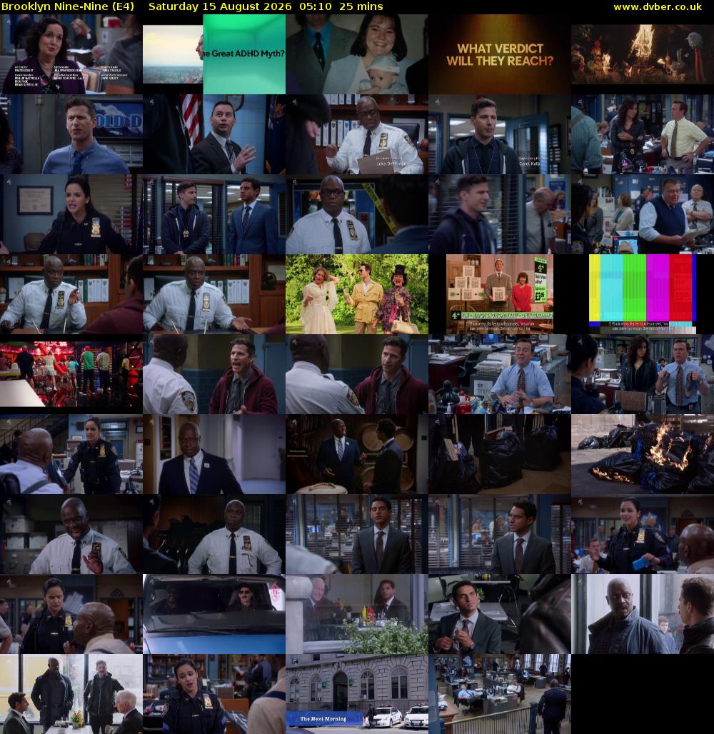 Brooklyn Nine-Nine (E4) Saturday 15 August 2026 05:10 - 05:35