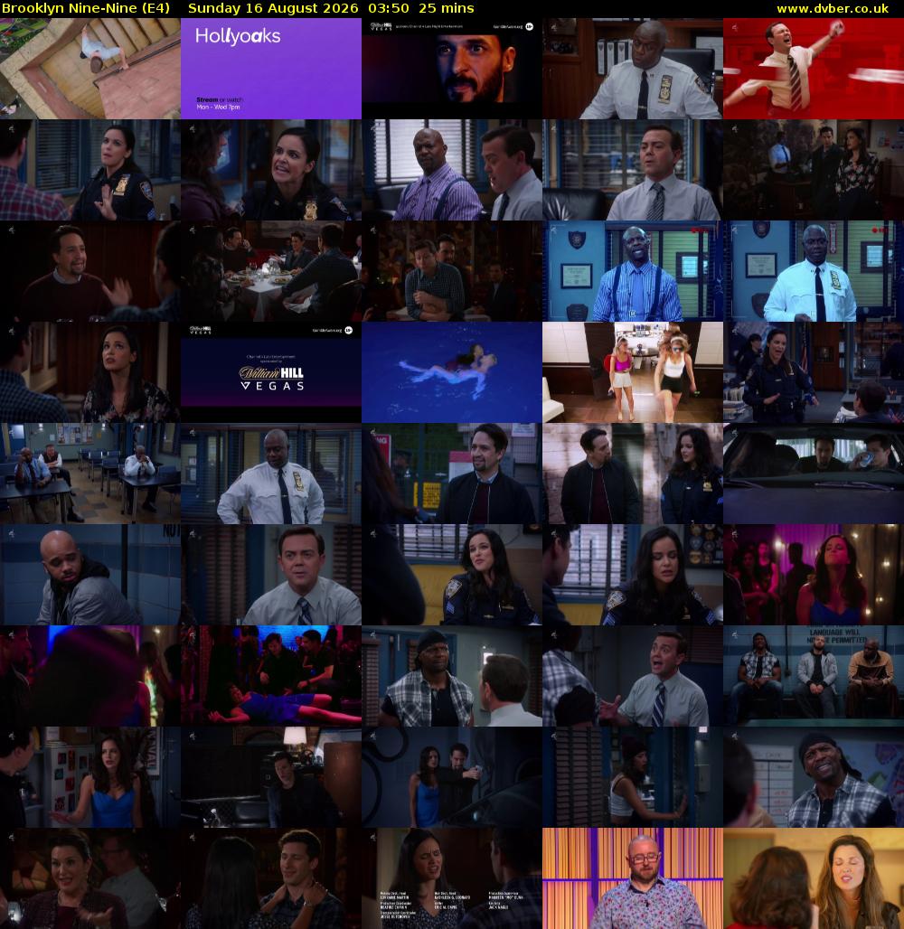 Brooklyn Nine-Nine (E4) Sunday 16 August 2026 03:50 - 04:15