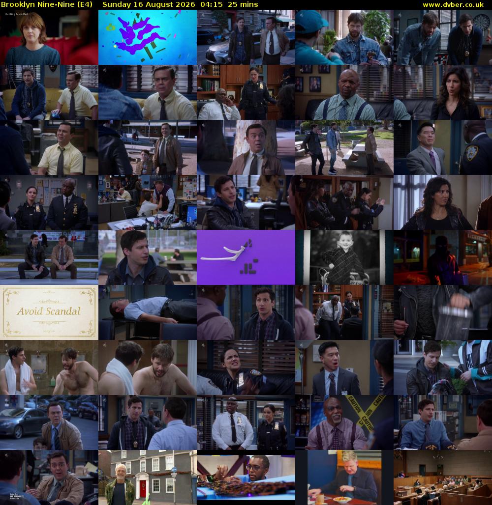 Brooklyn Nine-Nine (E4) Sunday 16 August 2026 04:15 - 04:40