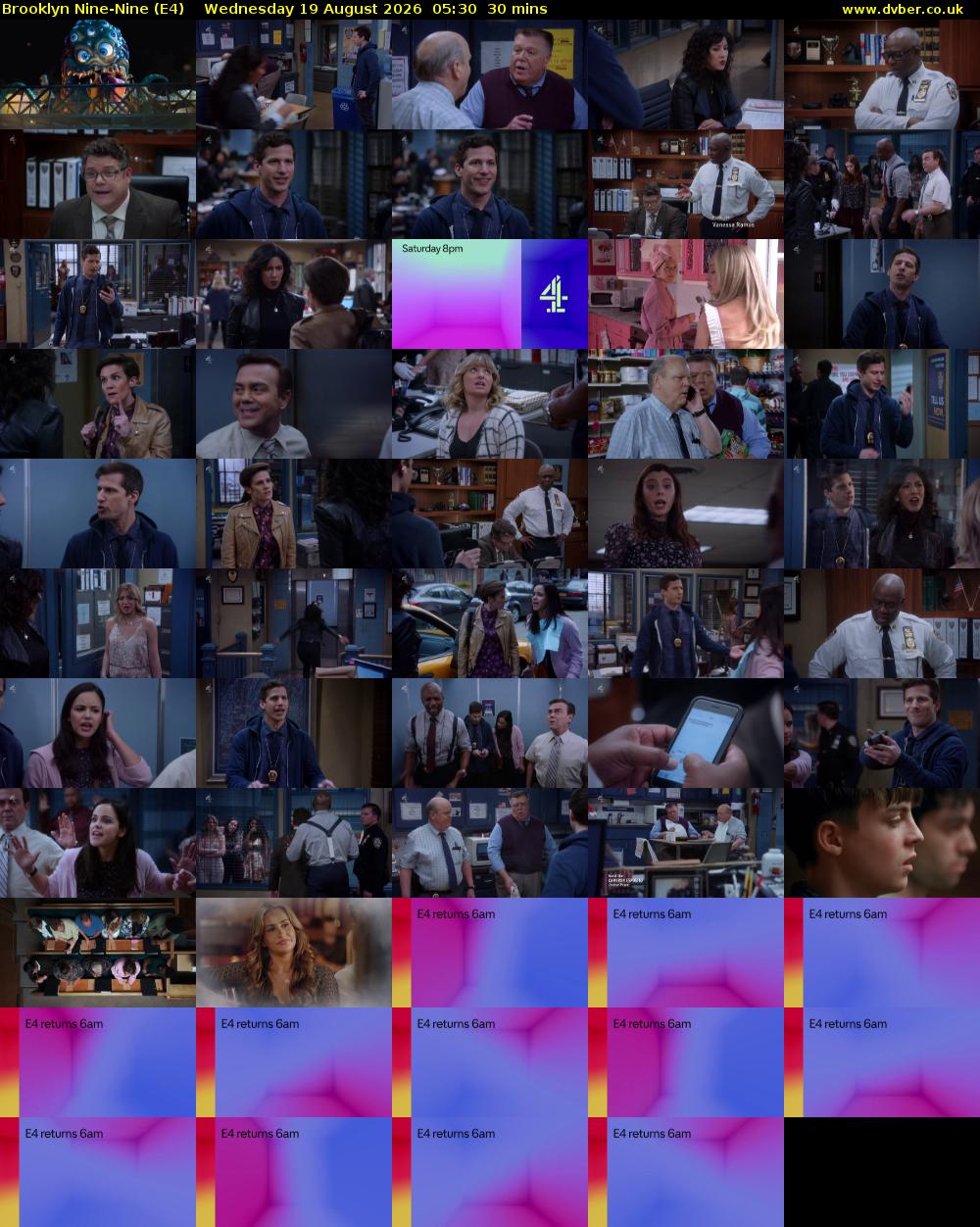 Brooklyn Nine-Nine (E4) Wednesday 19 August 2026 05:30 - 06:00