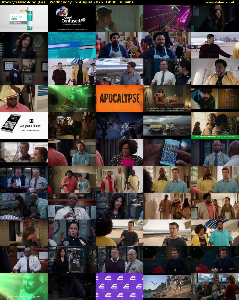 Brooklyn Nine-Nine (E4) Wednesday 19 August 2026 14:30 - 15:00