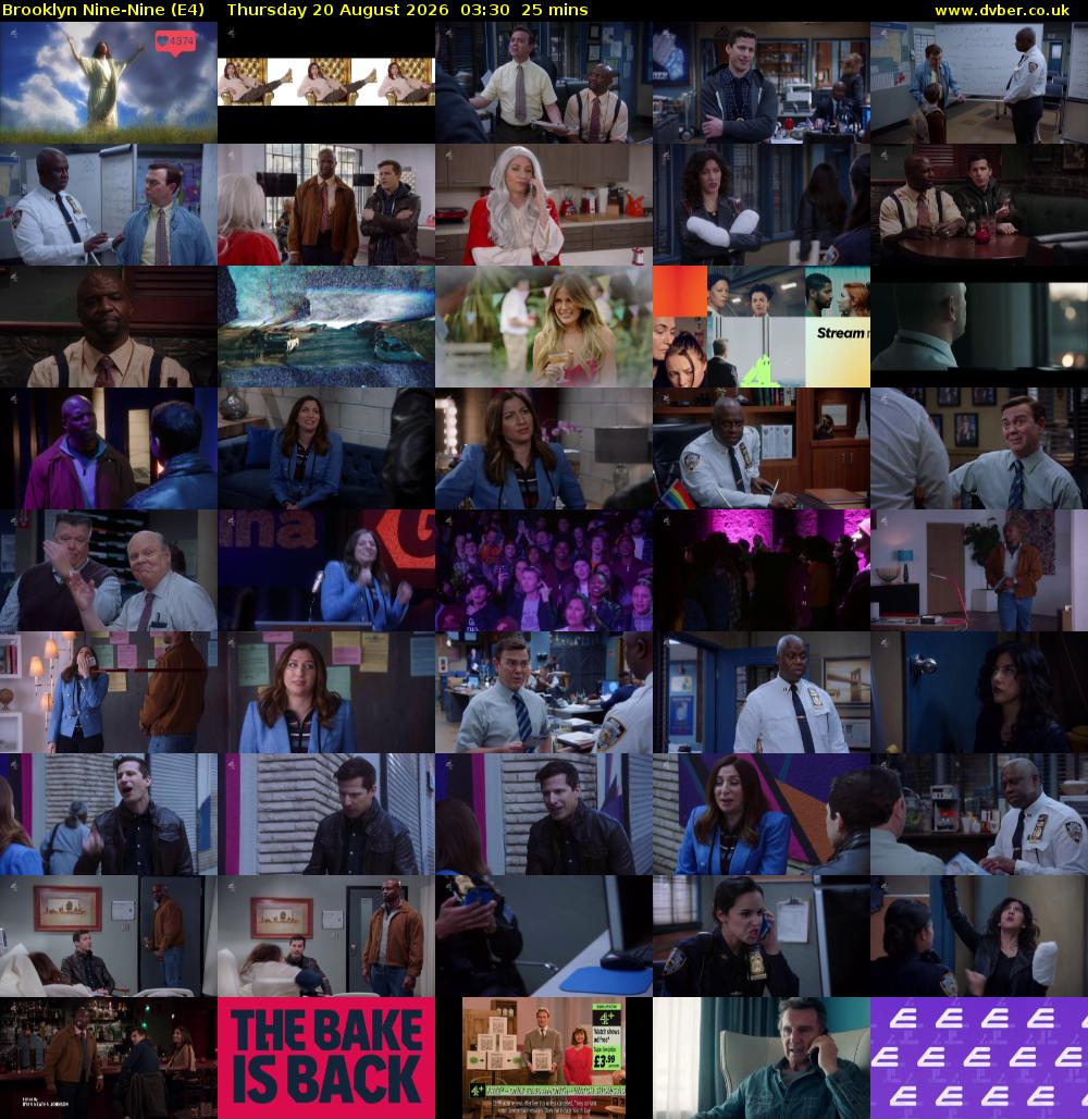 Brooklyn Nine-Nine (E4) Thursday 20 August 2026 03:30 - 03:55