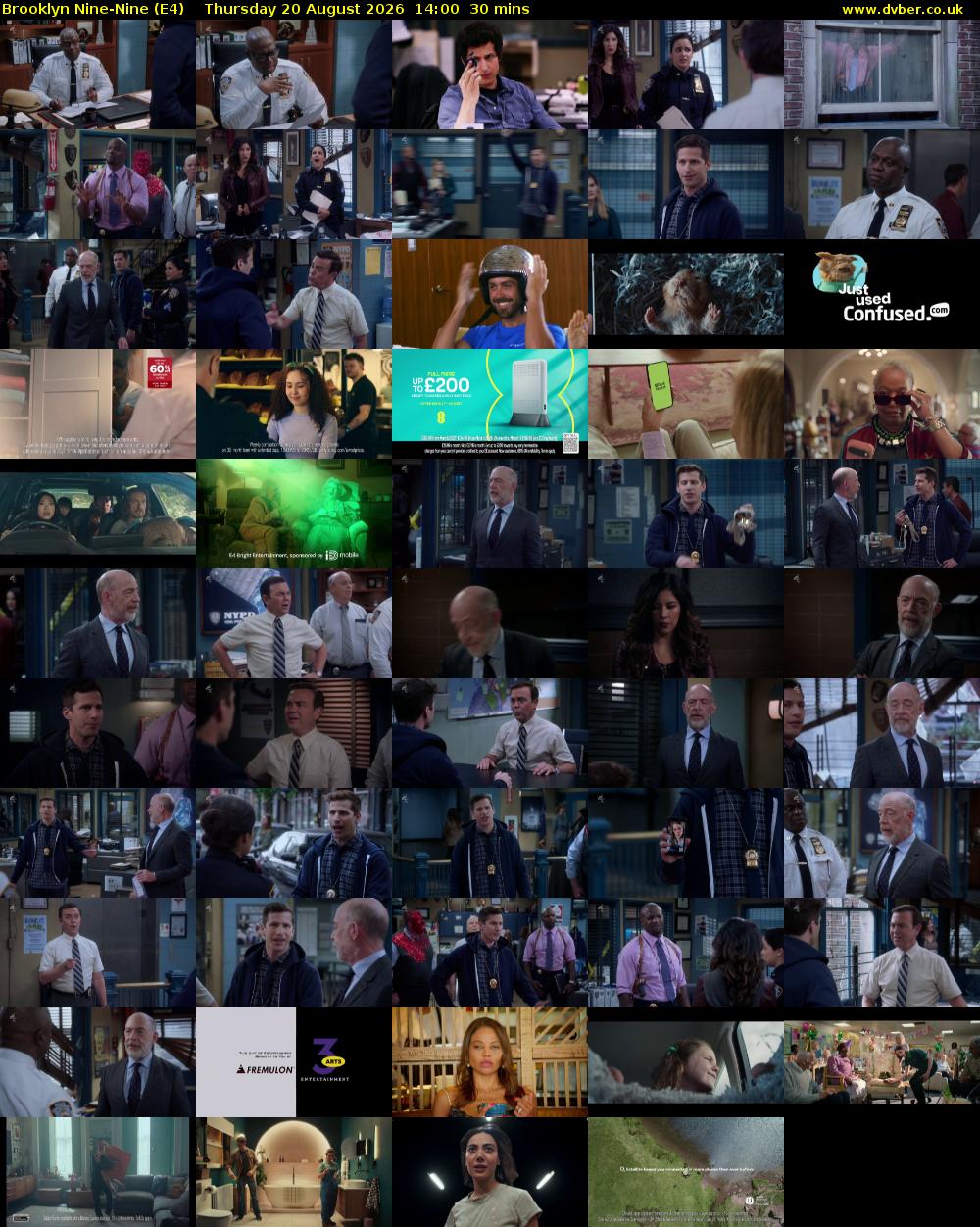 Brooklyn Nine-Nine (E4) Thursday 20 August 2026 14:00 - 14:30