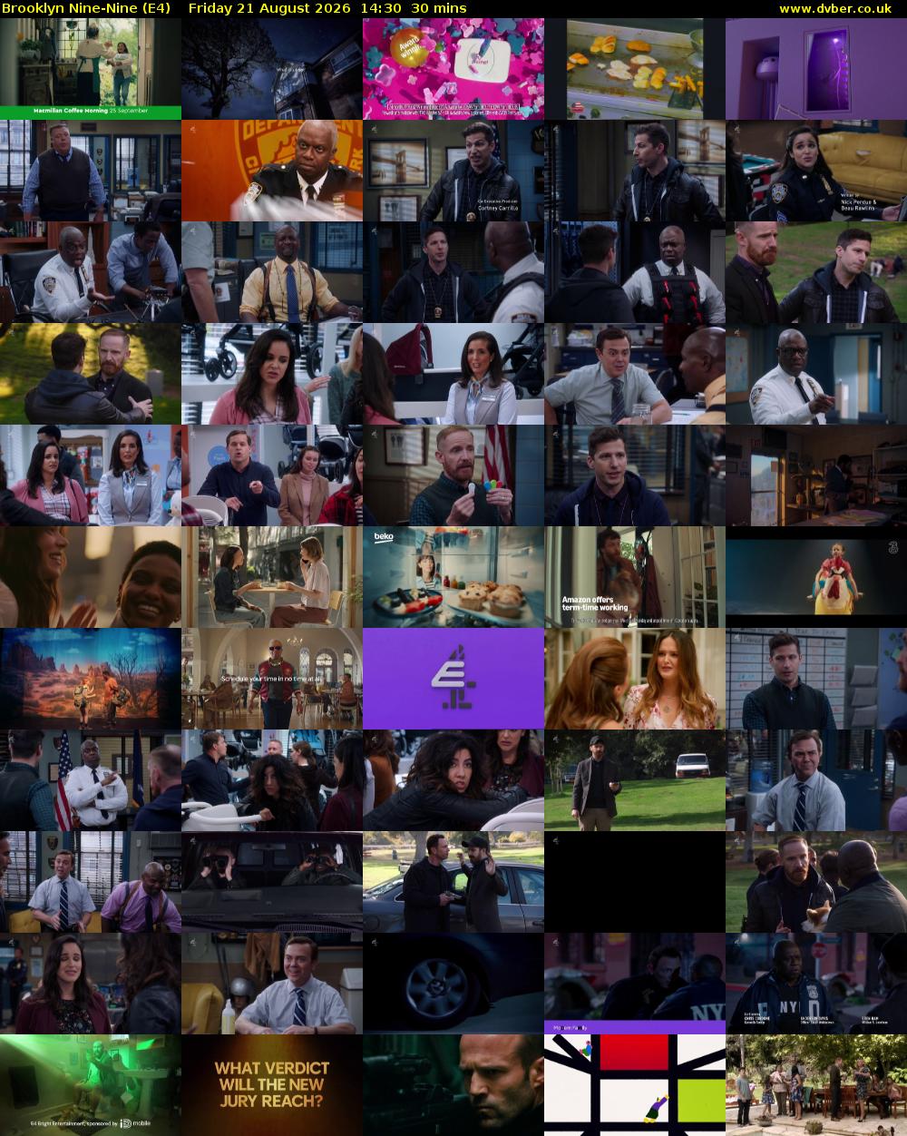 Brooklyn Nine-Nine (E4) Friday 21 August 2026 14:30 - 15:00