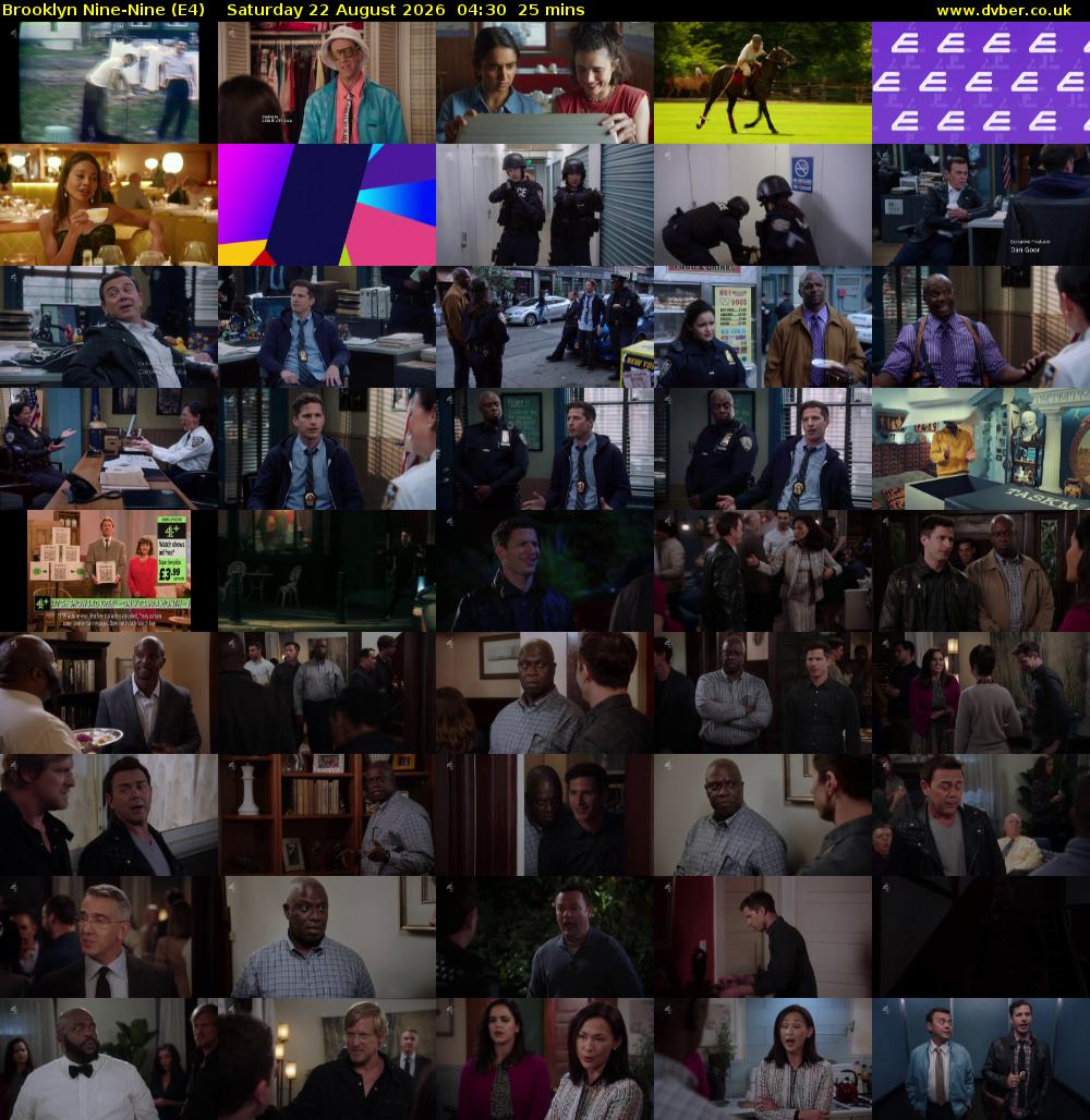 Brooklyn Nine-Nine (E4) Saturday 22 August 2026 04:30 - 04:55