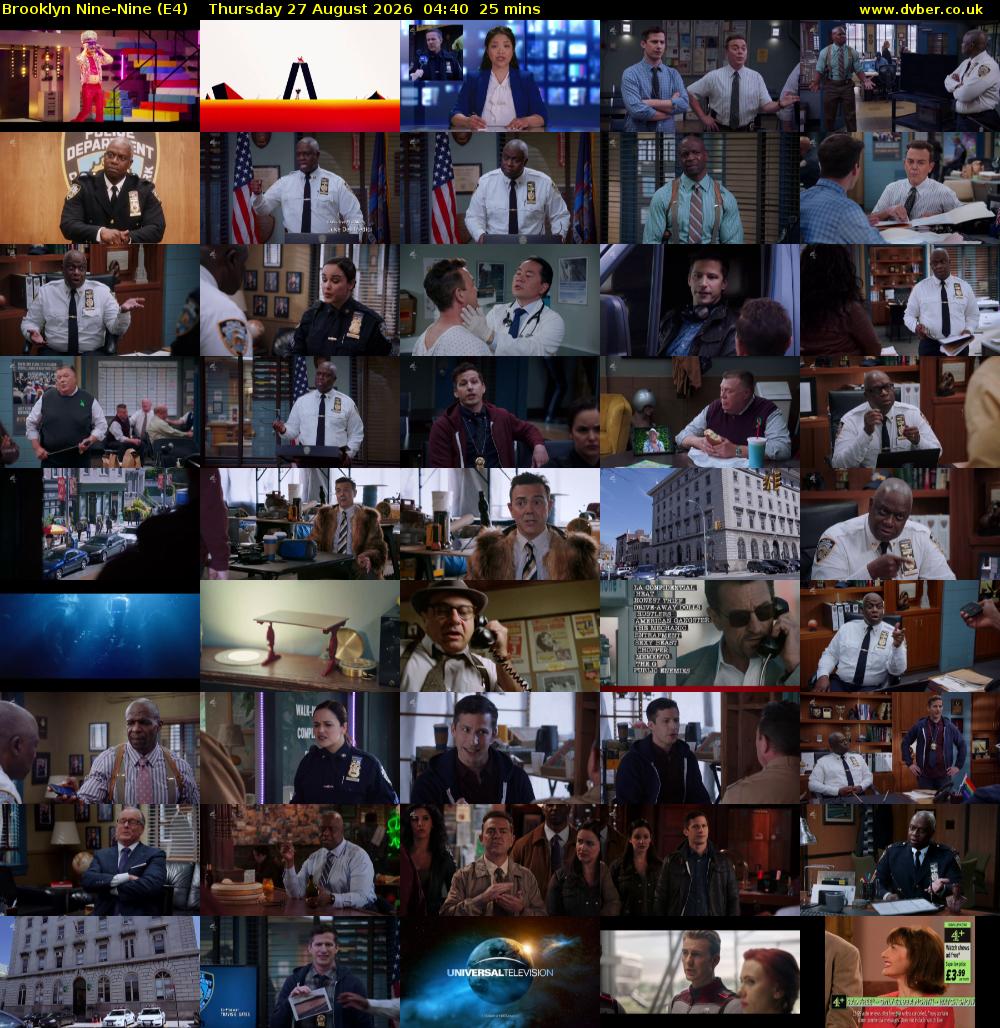 Brooklyn Nine-Nine (E4) Thursday 27 August 2026 04:40 - 05:05