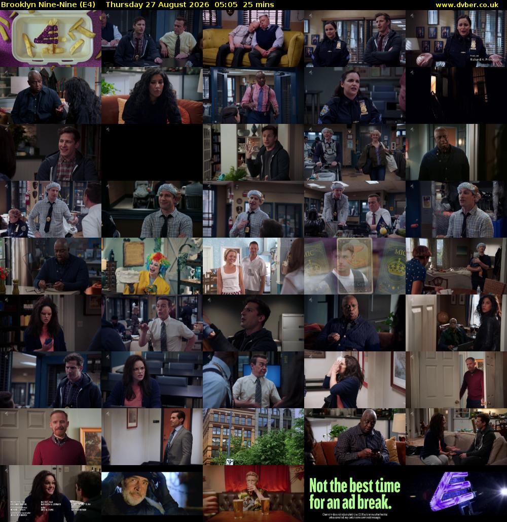 Brooklyn Nine-Nine (E4) Thursday 27 August 2026 05:05 - 05:30