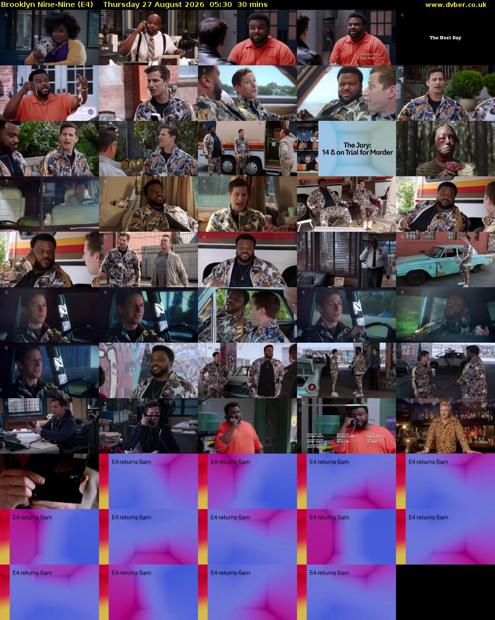 Brooklyn Nine-Nine (E4) Thursday 27 August 2026 05:30 - 06:00