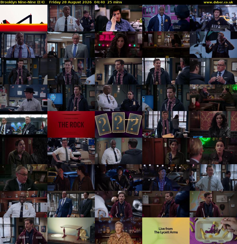 Brooklyn Nine-Nine (E4) Friday 28 August 2026 04:40 - 05:05