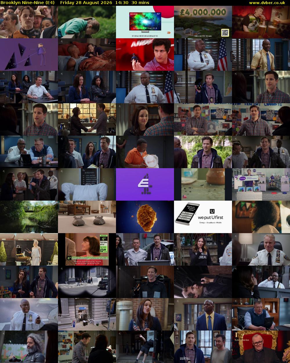 Brooklyn Nine-Nine (E4) Friday 28 August 2026 14:30 - 15:00