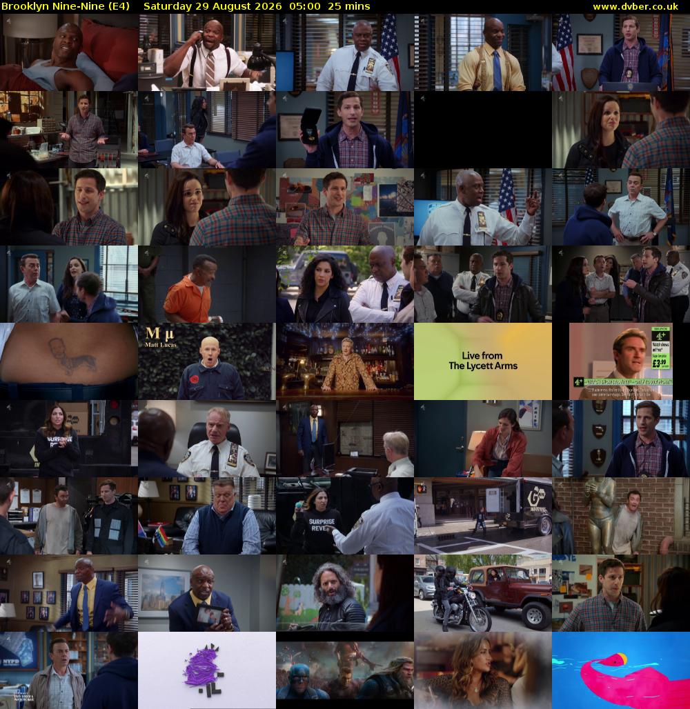 Brooklyn Nine-Nine (E4) Saturday 29 August 2026 05:00 - 05:25