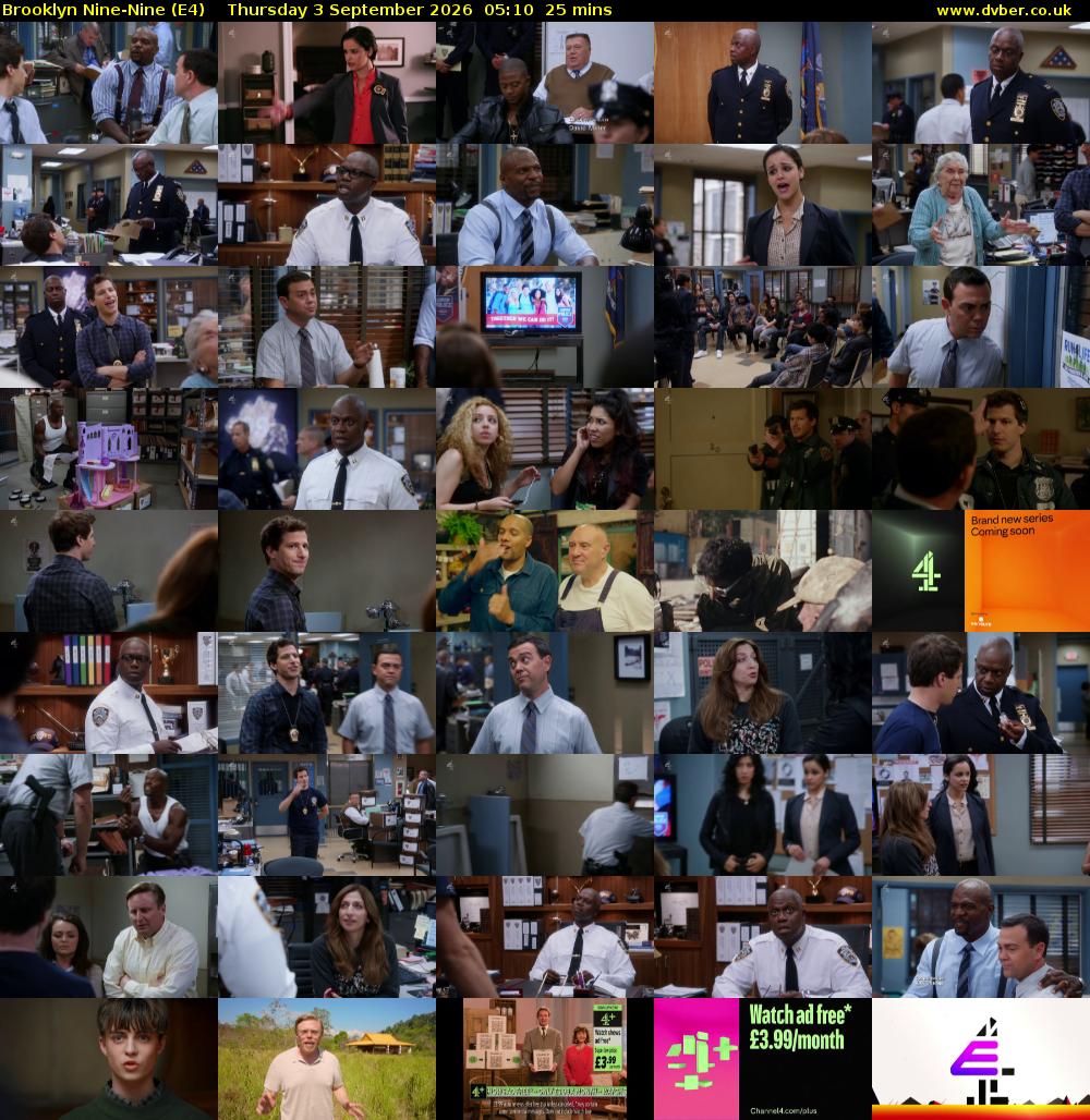 Brooklyn Nine-Nine (E4) Thursday 3 September 2026 05:10 - 05:35