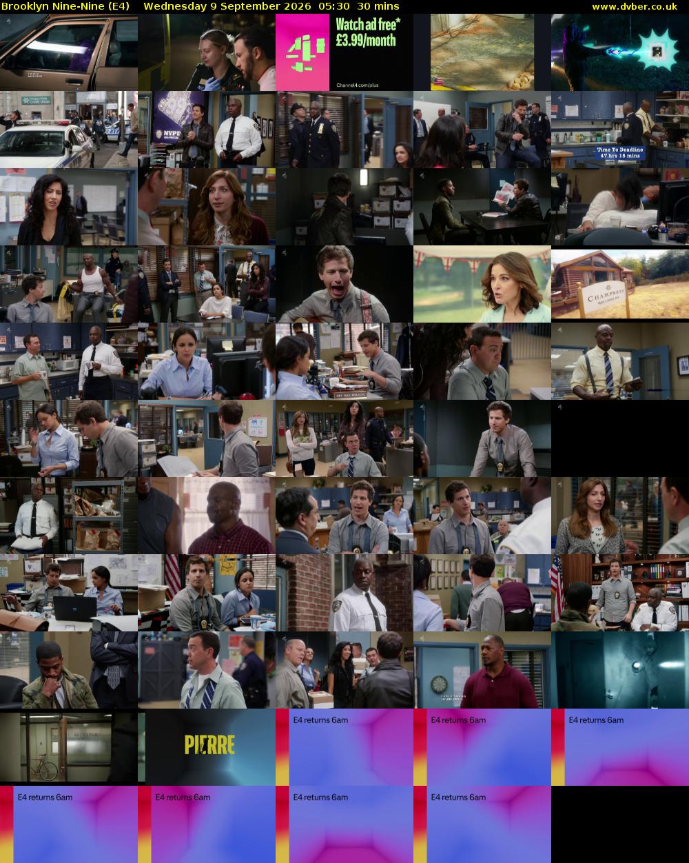 Brooklyn Nine-Nine (E4) Wednesday 9 September 2026 05:30 - 06:00