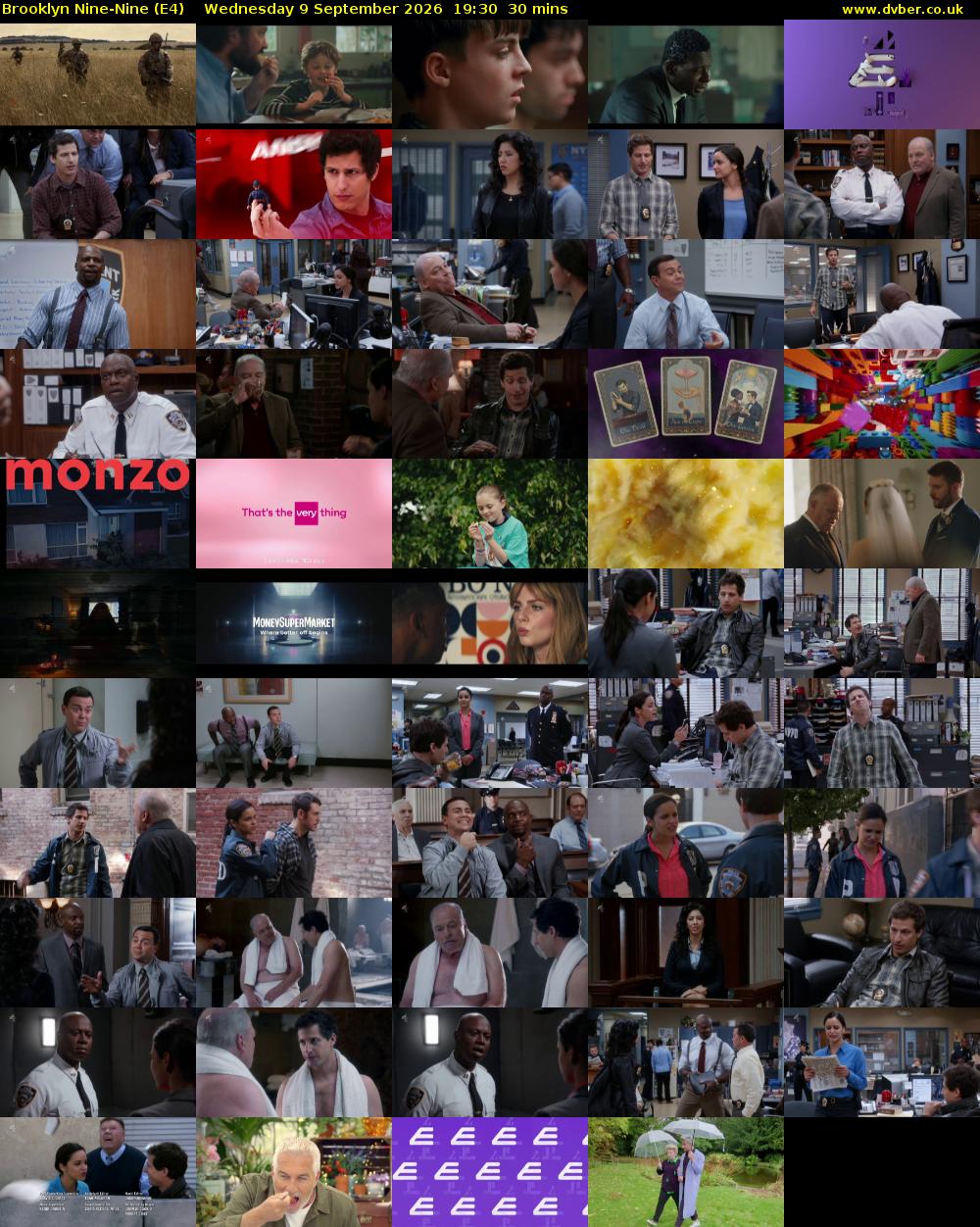 Brooklyn Nine-Nine (E4) Wednesday 9 September 2026 19:30 - 20:00