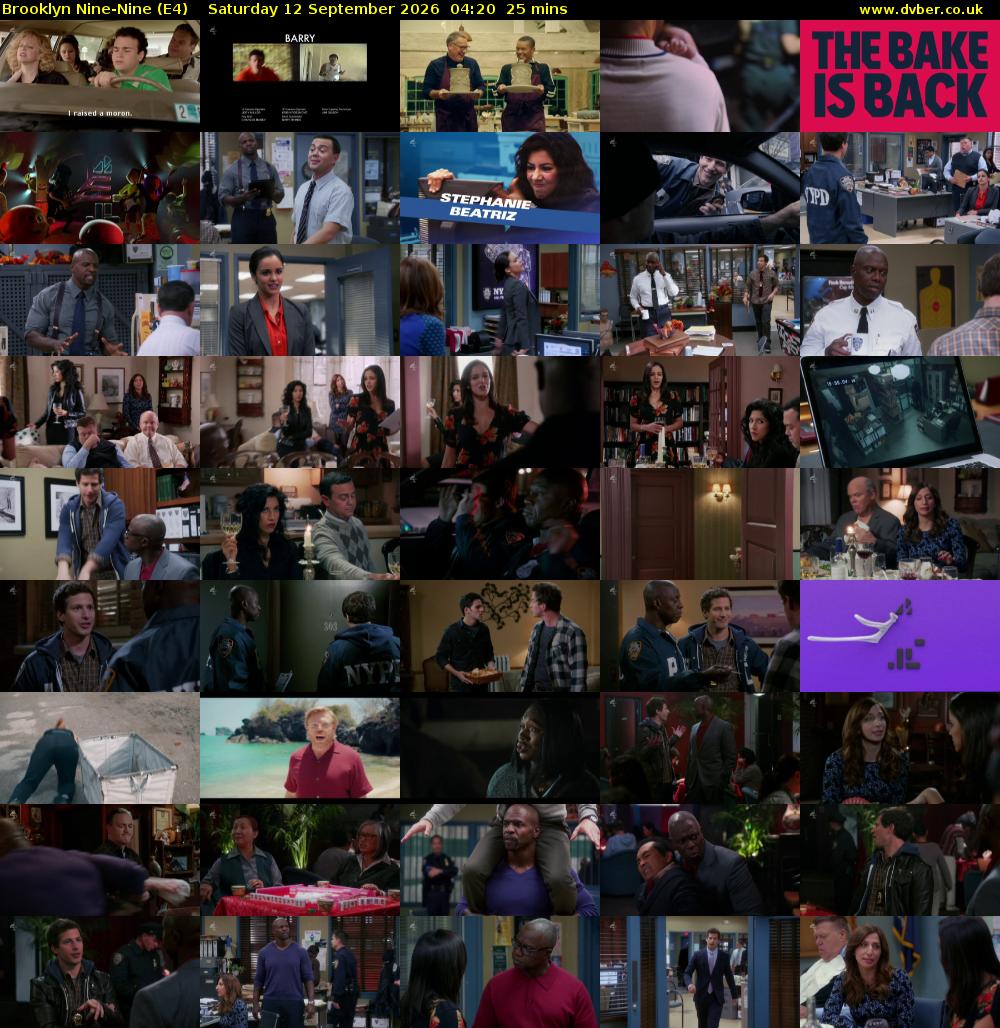 Brooklyn Nine-Nine (E4) Saturday 12 September 2026 04:20 - 04:45