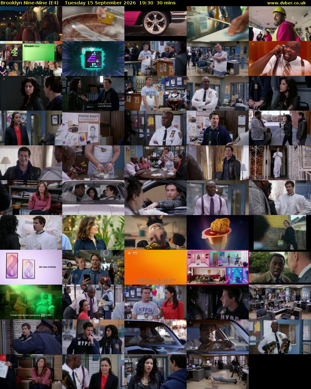 Brooklyn Nine-Nine (E4) Tuesday 15 September 2026 19:30 - 20:00