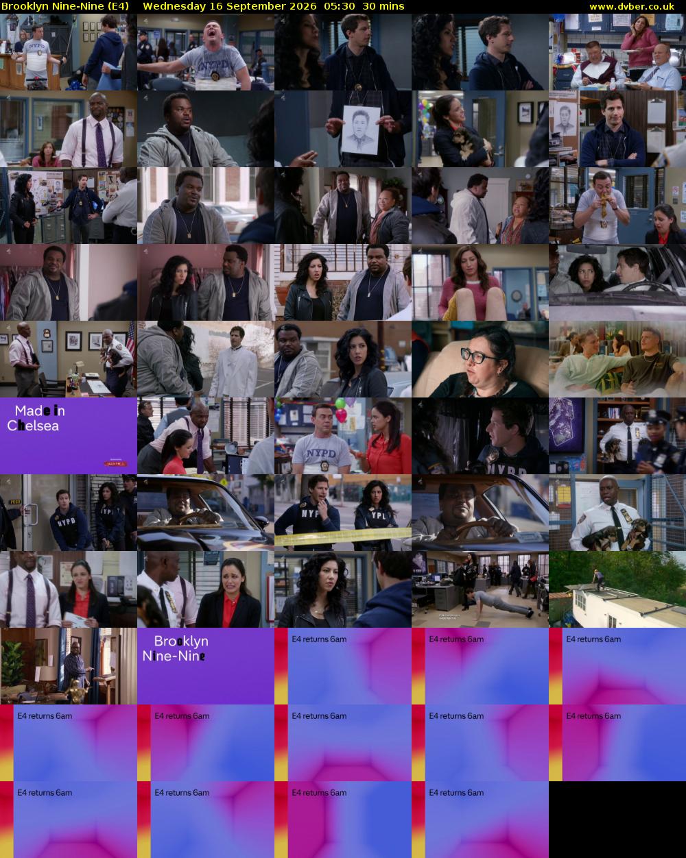 Brooklyn Nine-Nine (E4) Wednesday 16 September 2026 05:30 - 06:00