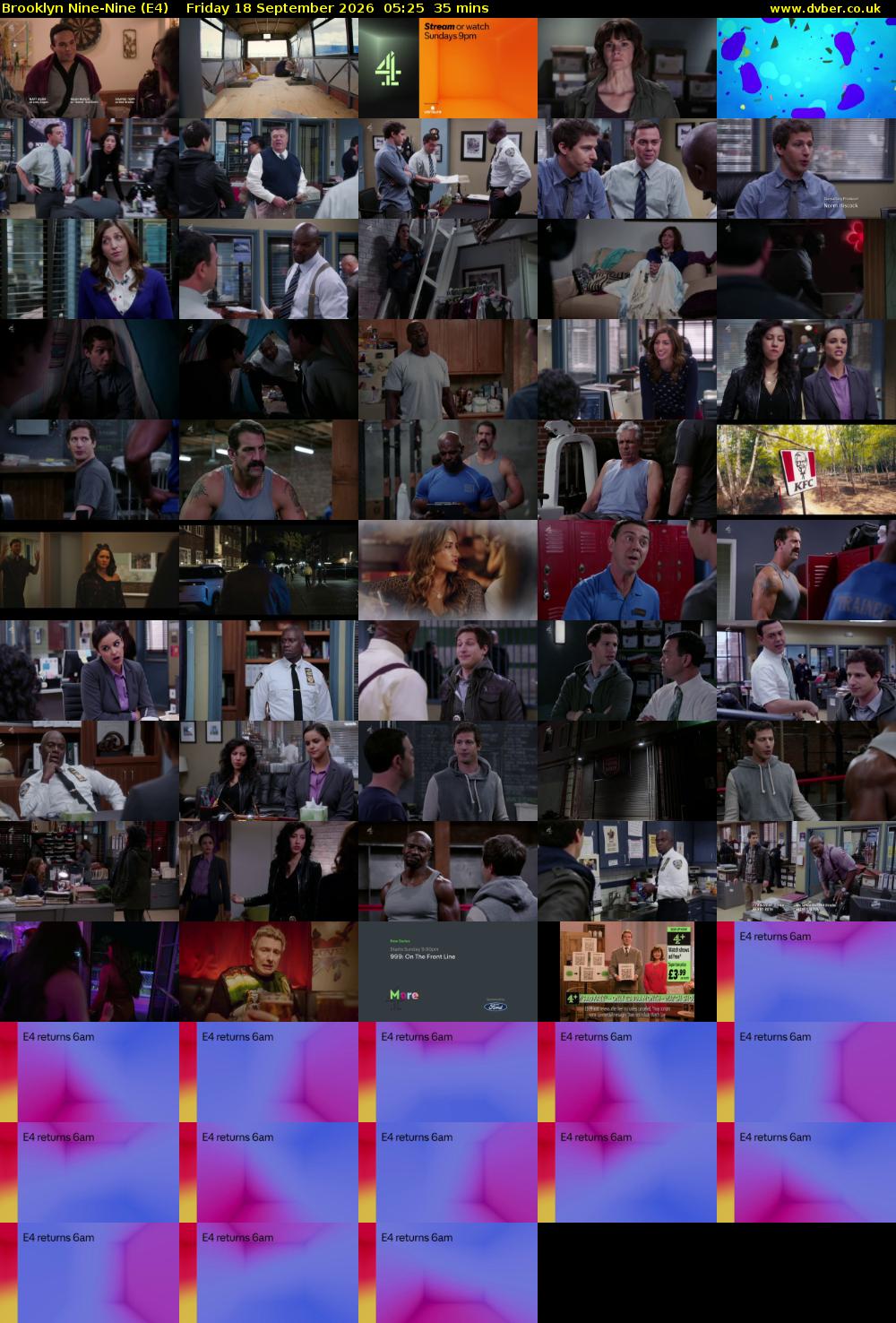 Brooklyn Nine-Nine (E4) Friday 18 September 2026 05:25 - 06:00