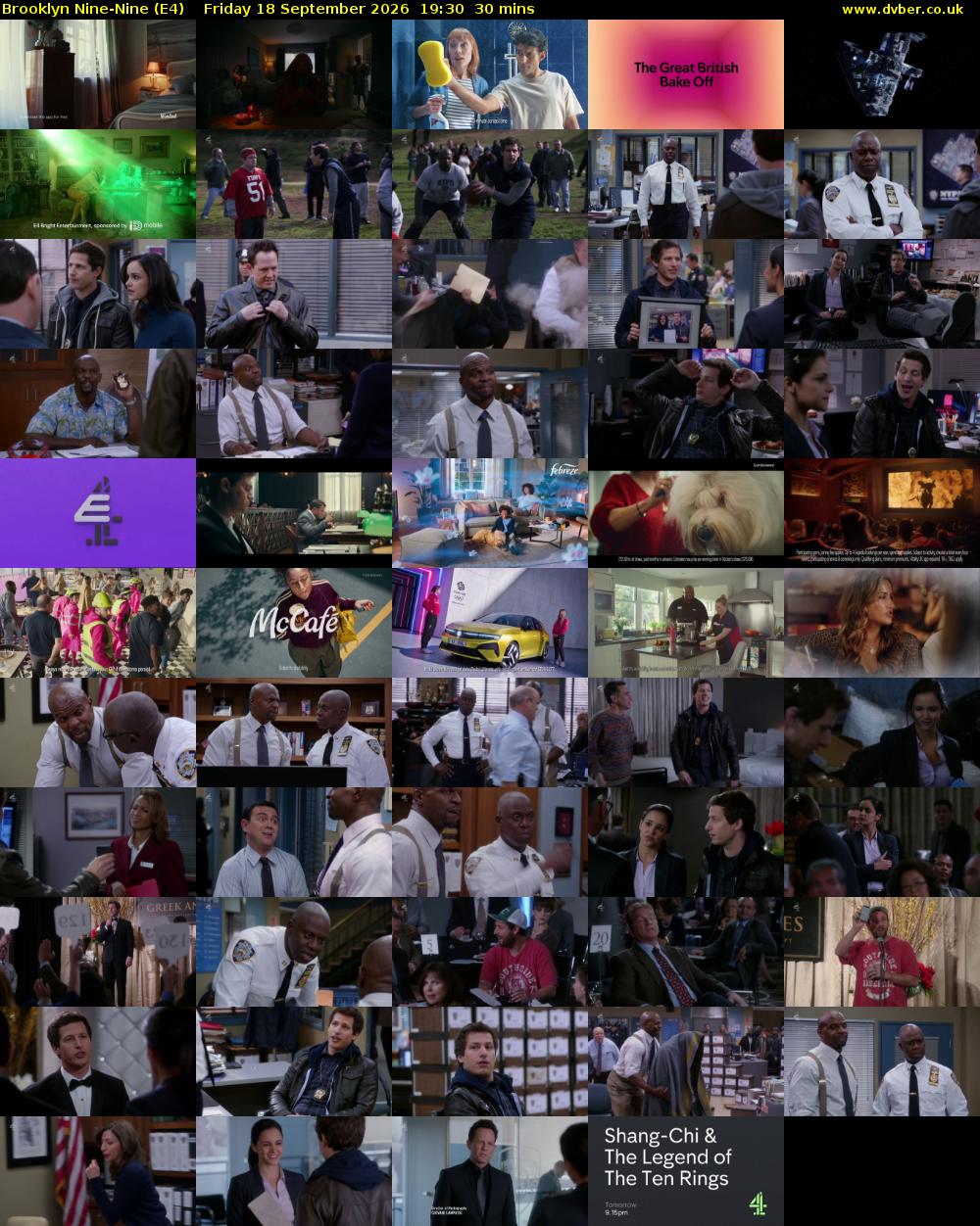 Brooklyn Nine-Nine (E4) Friday 18 September 2026 19:30 - 20:00
