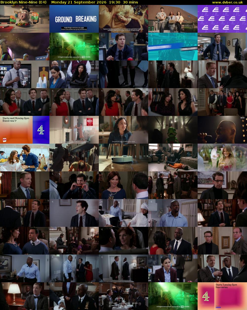 Brooklyn Nine-Nine (E4) Monday 21 September 2026 19:30 - 20:00