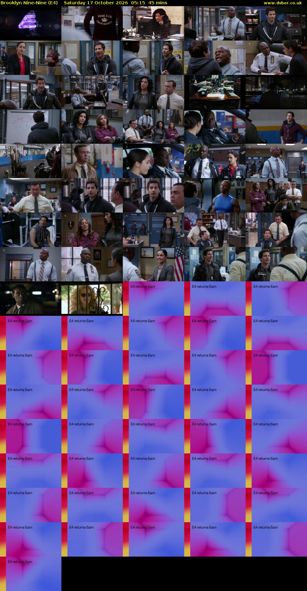 Brooklyn Nine-Nine (E4) Saturday 17 October 2026 05:15 - 06:00