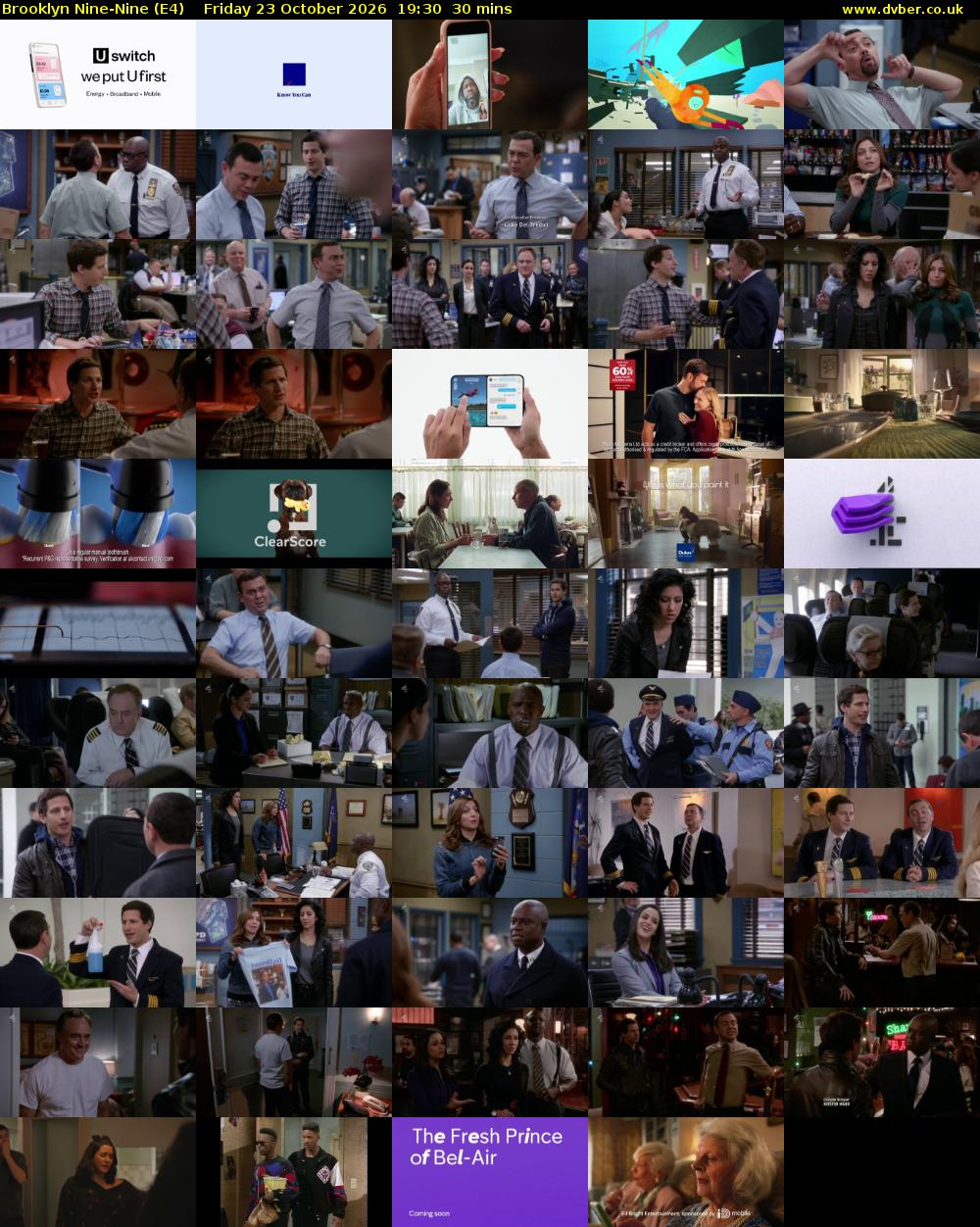 Brooklyn Nine-Nine (E4) Friday 23 October 2026 19:30 - 20:00