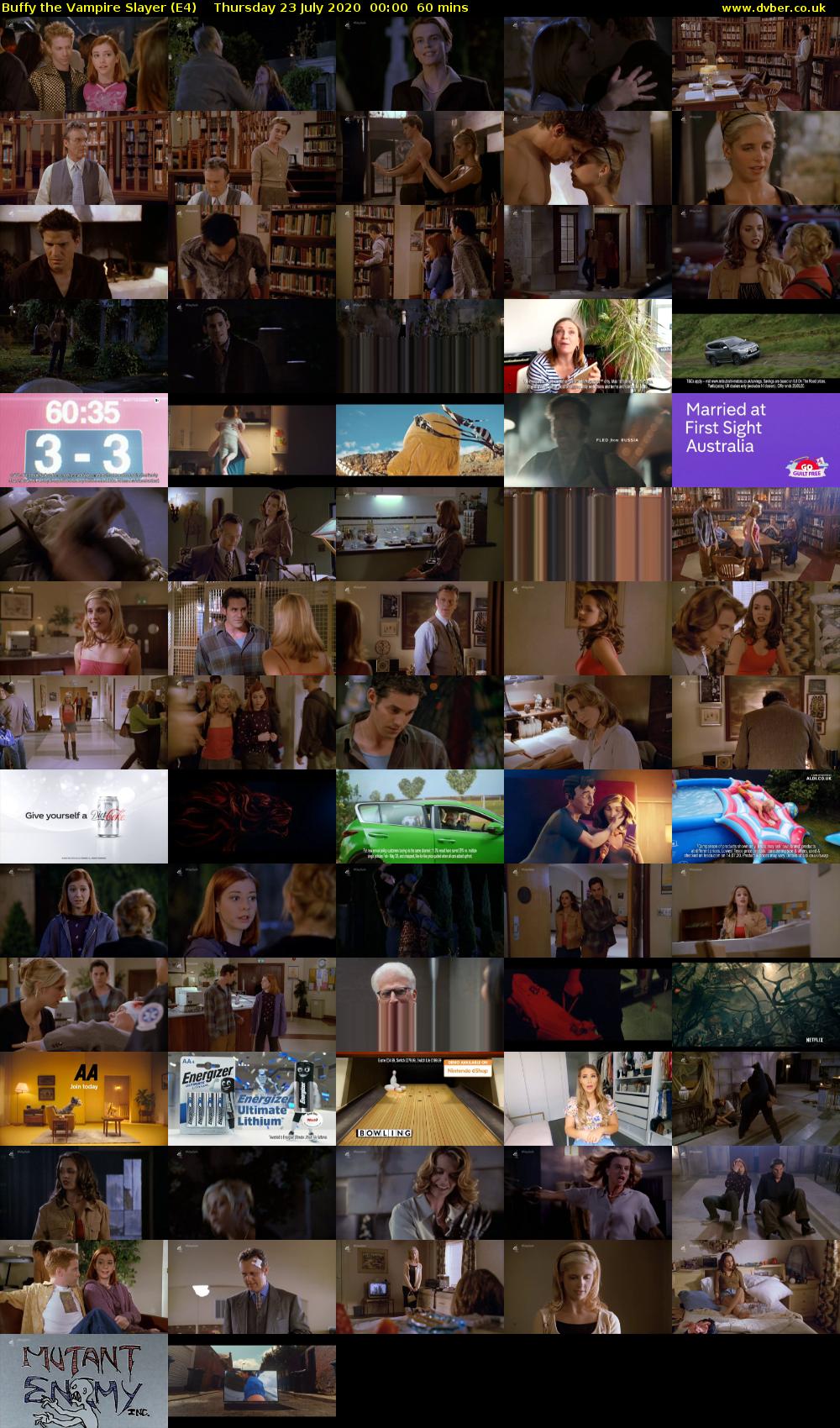 Buffy the Vampire Slayer (E4) Thursday 23 July 2020 00:00 - 01:00