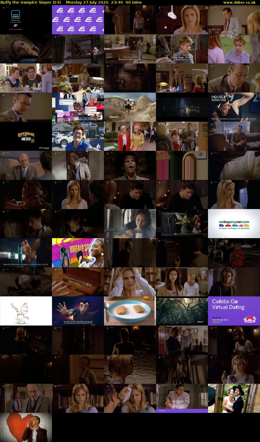 Buffy the Vampire Slayer (E4) Monday 27 July 2020 23:40 - 00:40