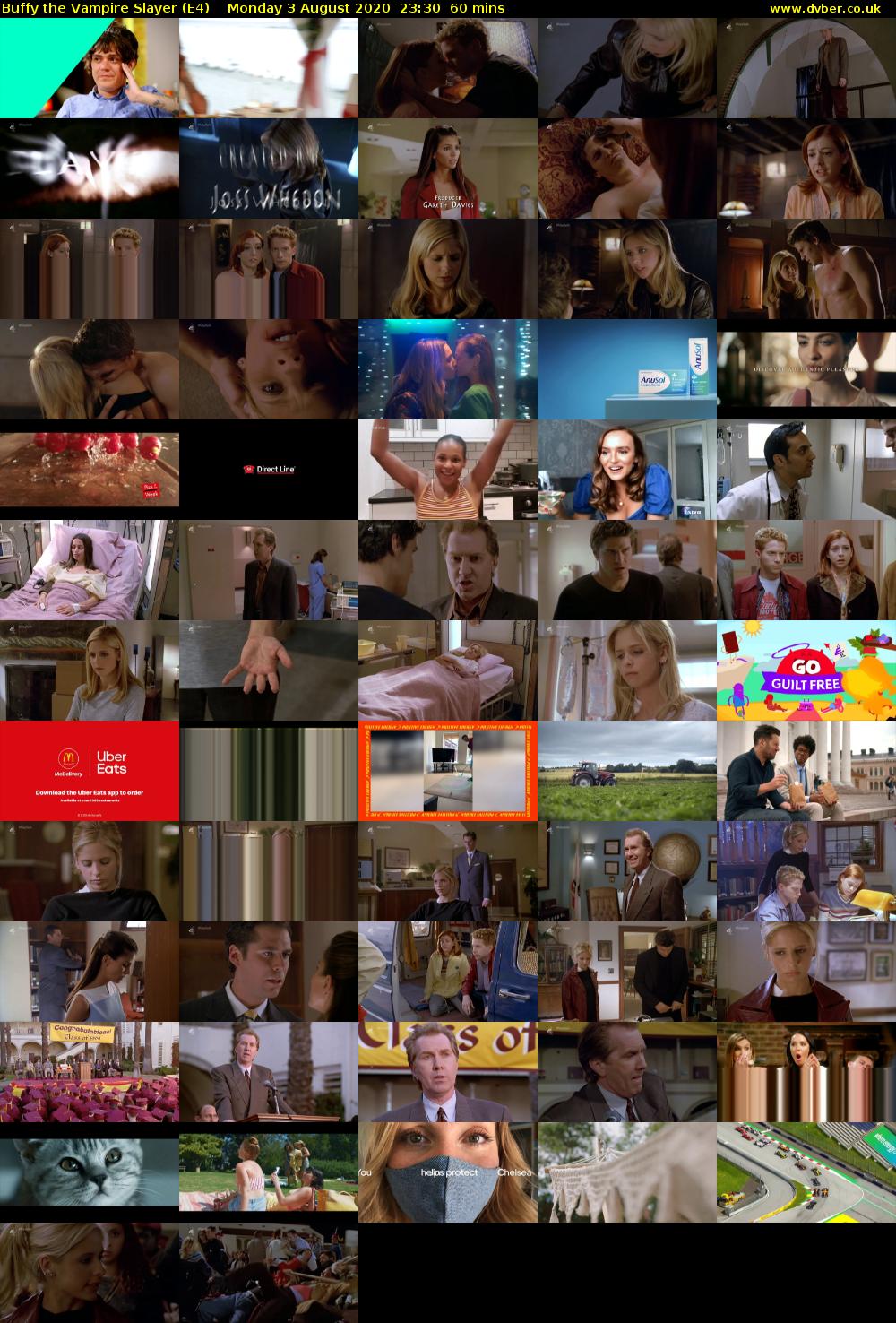 Buffy the Vampire Slayer (E4) Monday 3 August 2020 23:30 - 00:30