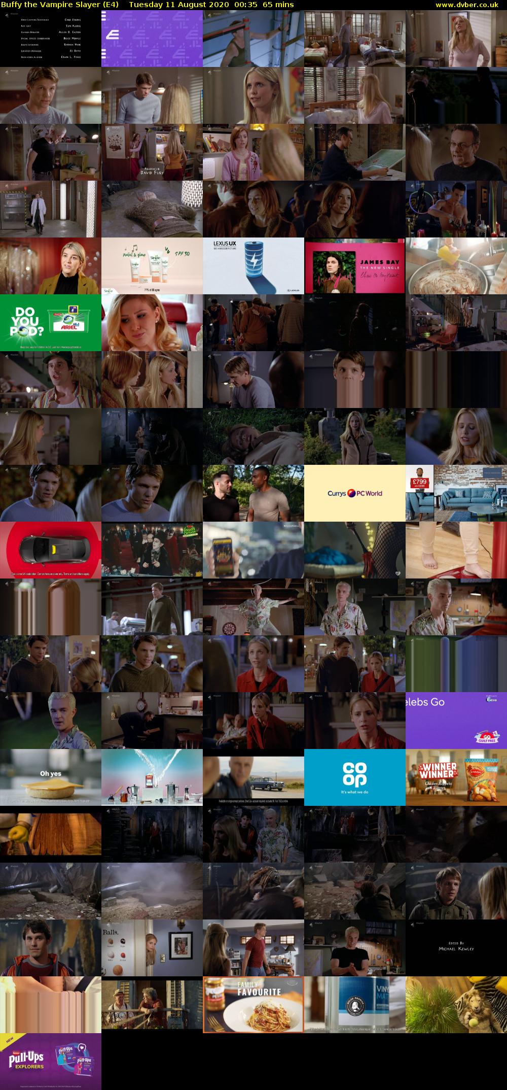 Buffy the Vampire Slayer (E4) Tuesday 11 August 2020 00:35 - 01:40