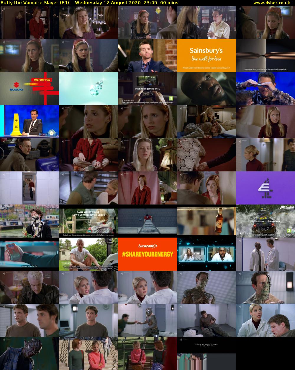 Buffy the Vampire Slayer (E4) Wednesday 12 August 2020 23:05 - 00:05