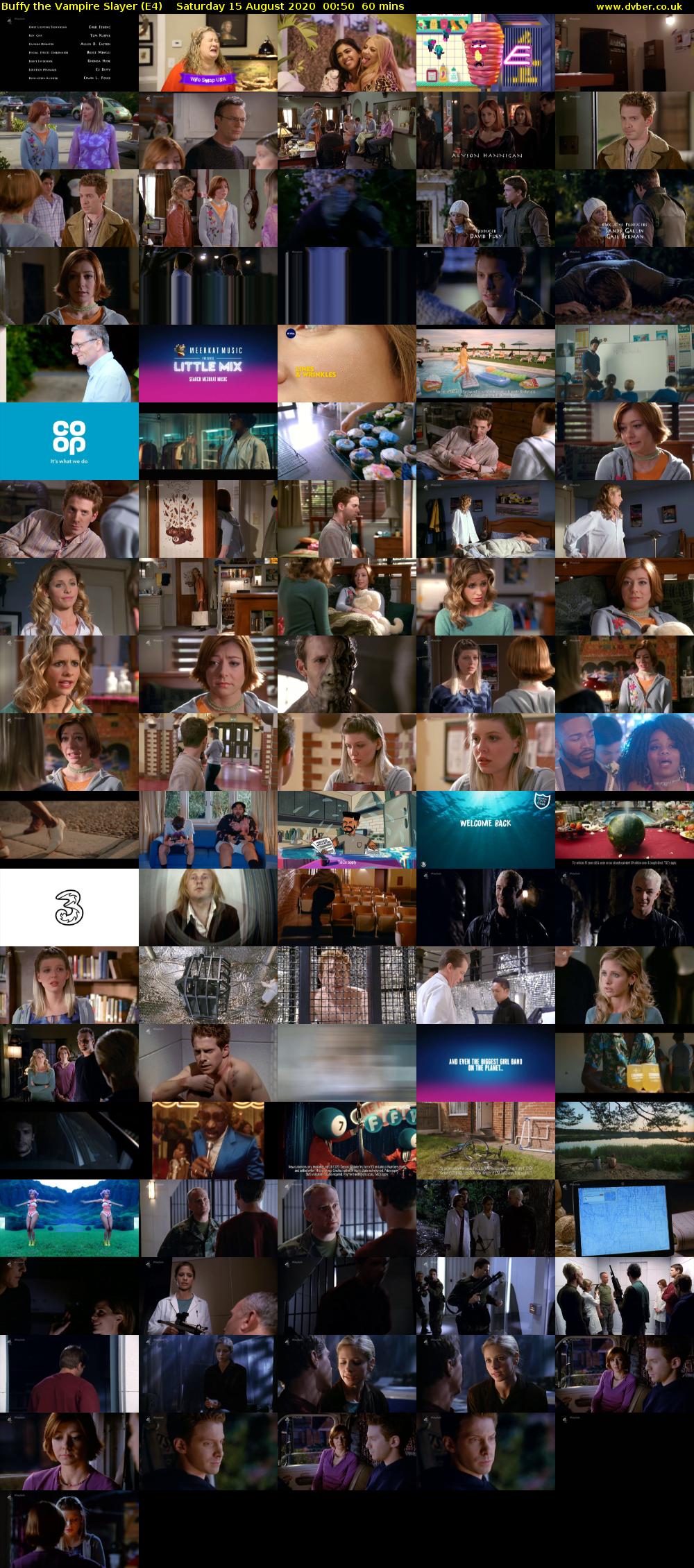Buffy the Vampire Slayer (E4) Saturday 15 August 2020 00:50 - 01:50