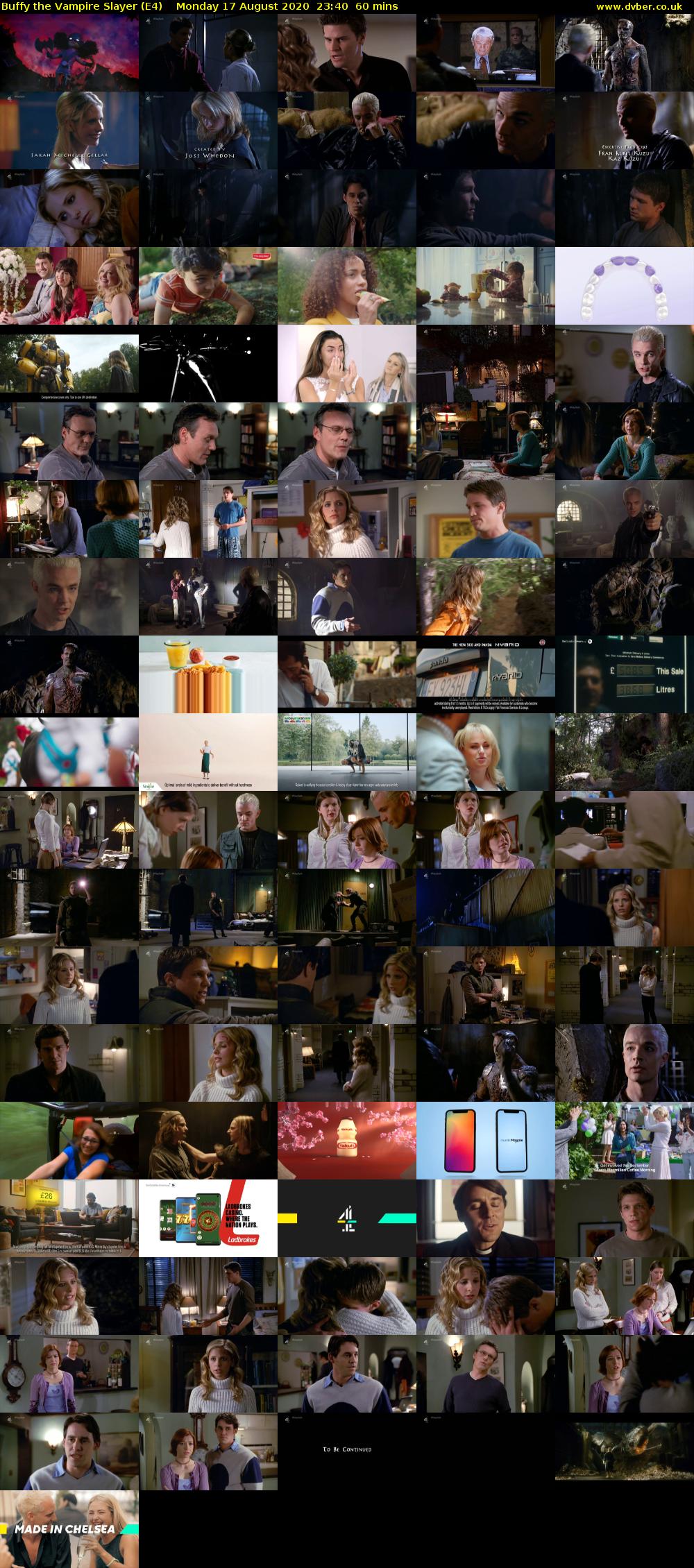 Buffy the Vampire Slayer (E4) Monday 17 August 2020 23:40 - 00:40