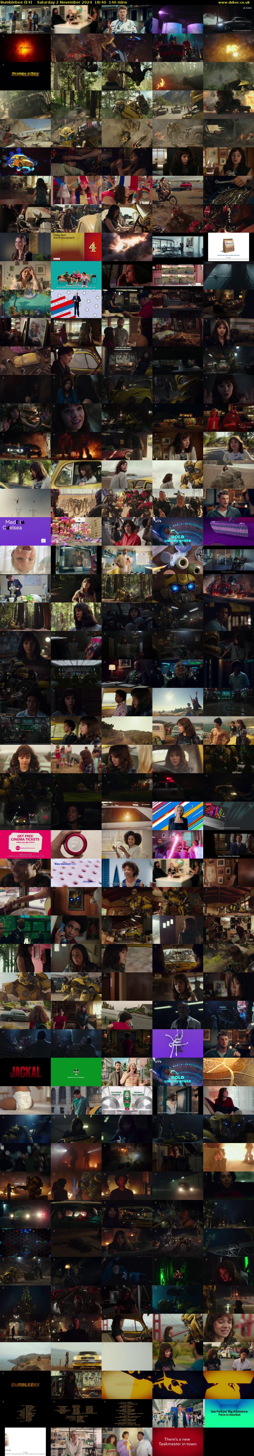 Bumblebee (E4) Saturday 2 November 2024 18:40 - 21:00