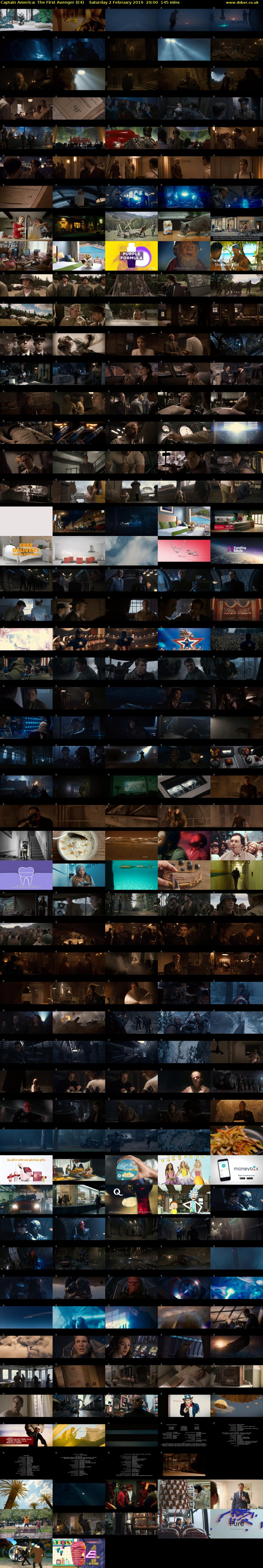 Captain America: The First Avenger (E4) Saturday 2 February 2019 20:00 - 22:25