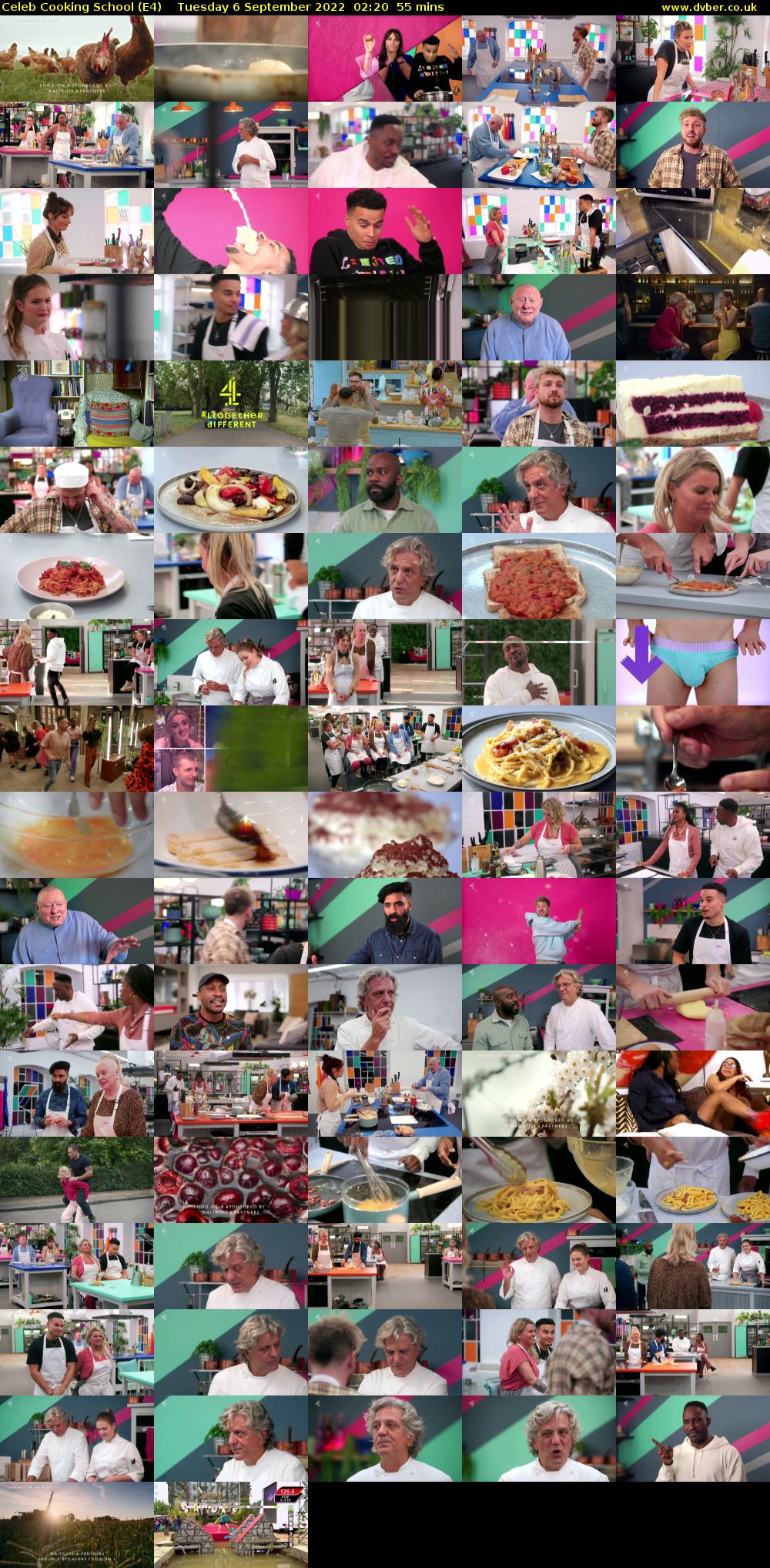 Celeb Cooking School (E4) Tuesday 6 September 2022 02:20 - 03:15